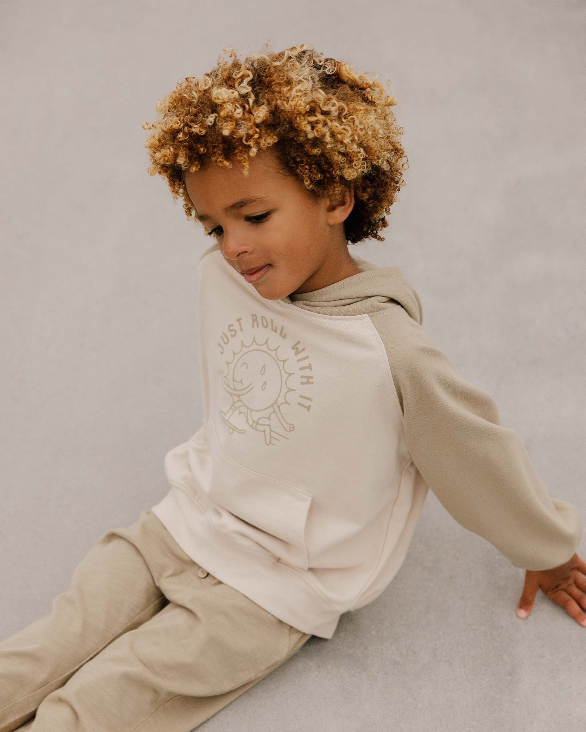 Raglan Hoodie || Just Roll With It - Rylee + Cru | Kids Clothes | Trendy Baby Clothes | Modern Infant Outfits |