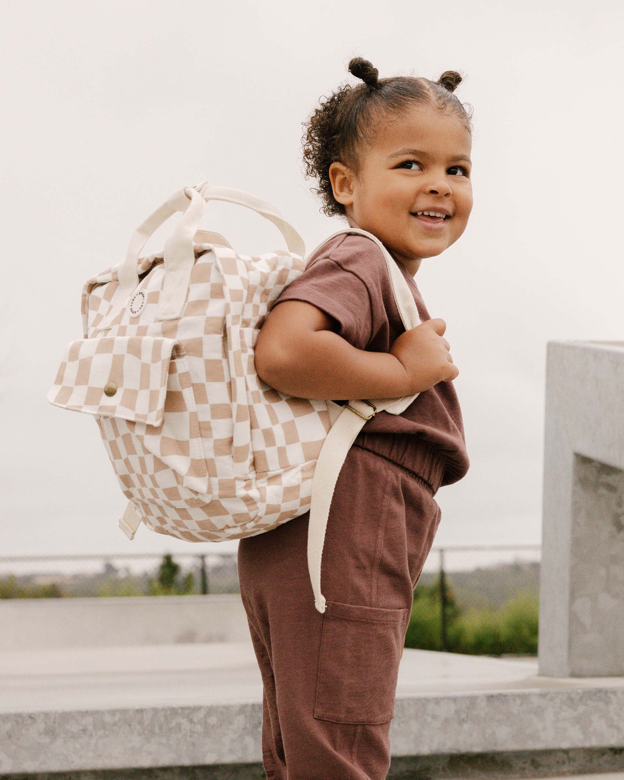 Mini Backpack || Sand Check - Rylee + Cru | Kids Clothes | Trendy Baby Clothes | Modern Infant Outfits |