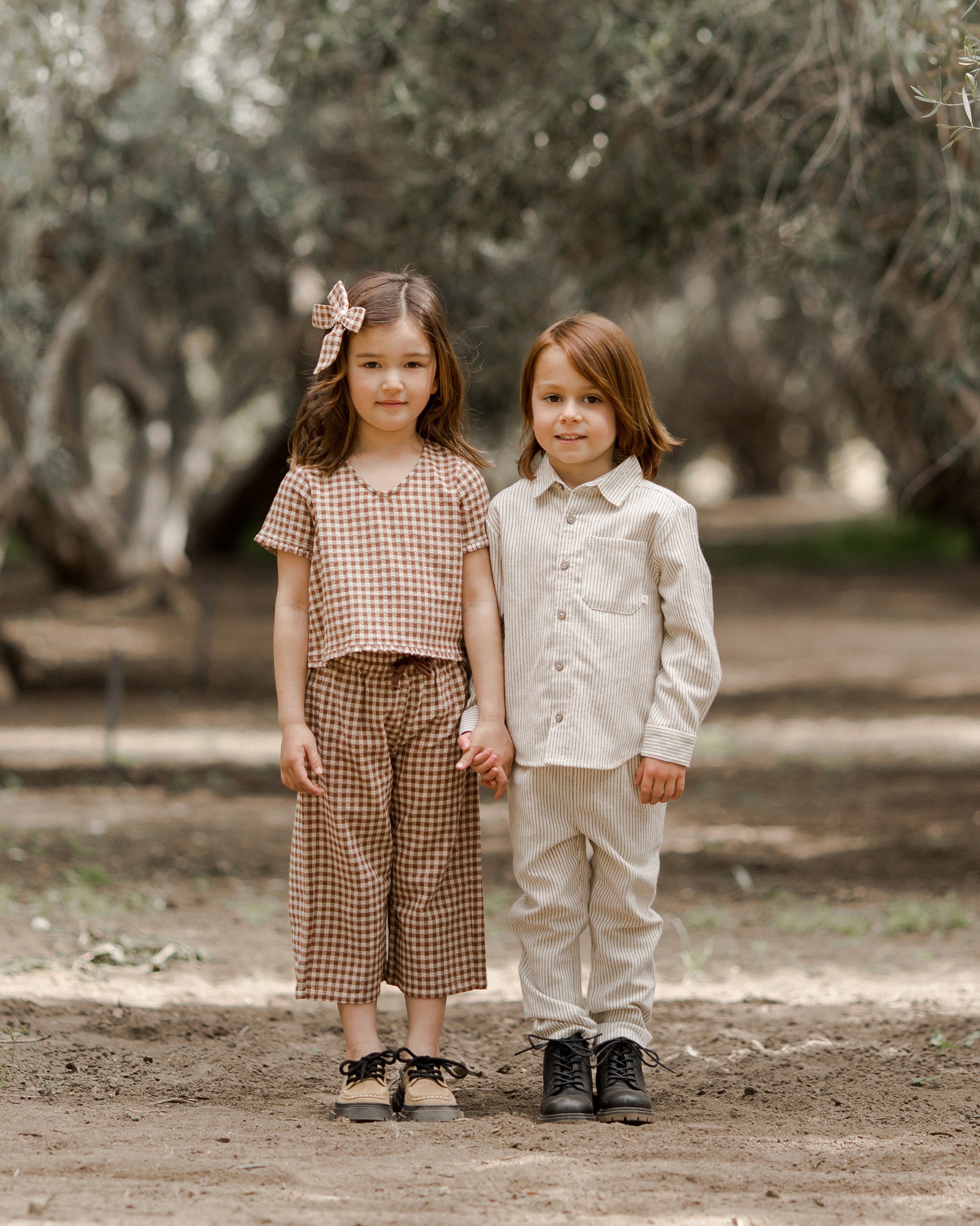 Wide Leg Pant || Brown Gingham – Rylee + Cru