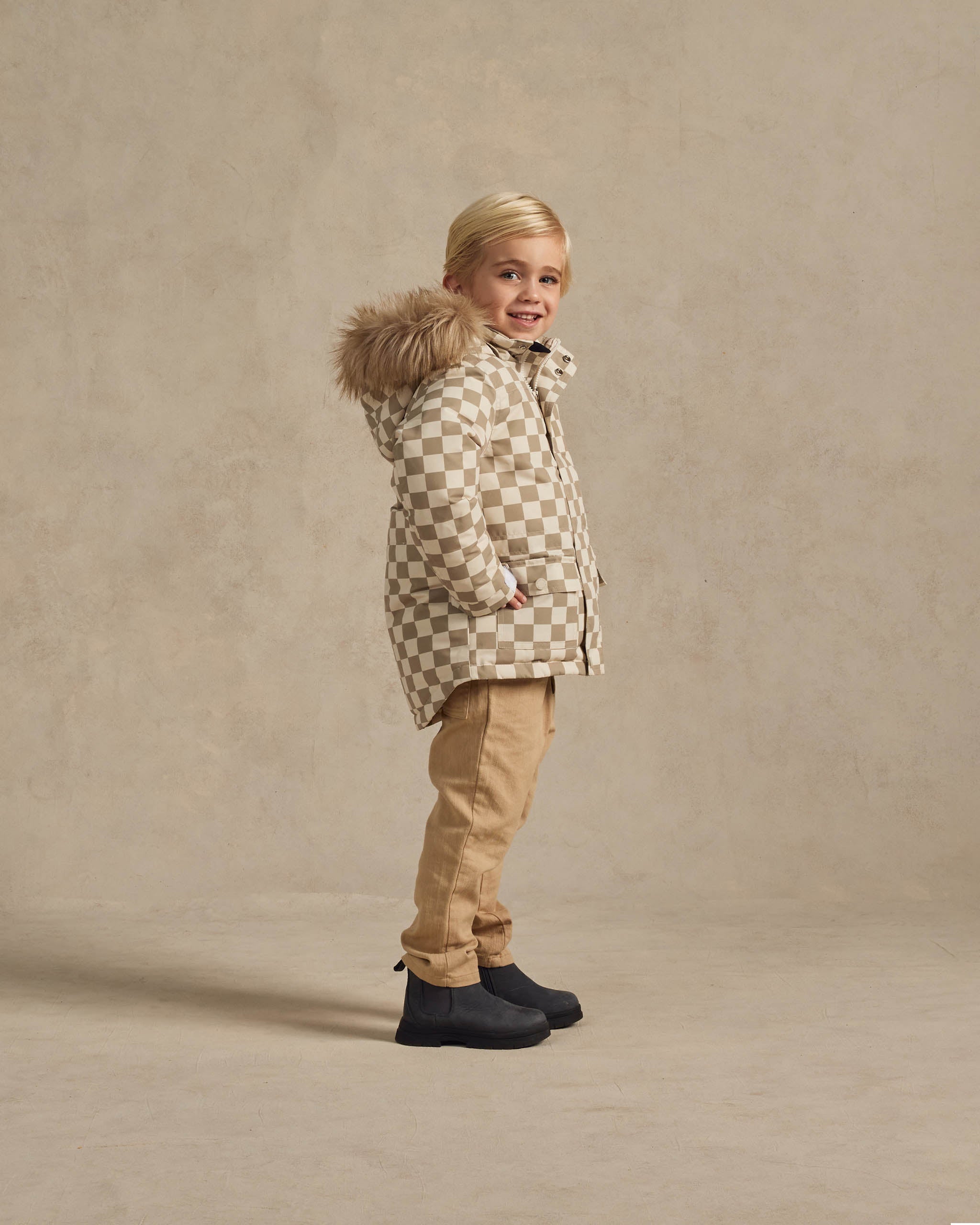 Parka Ski Jacket || Fern Check - Rylee + Cru | Kids Clothes | Trendy Baby Clothes | Modern Infant Outfits |