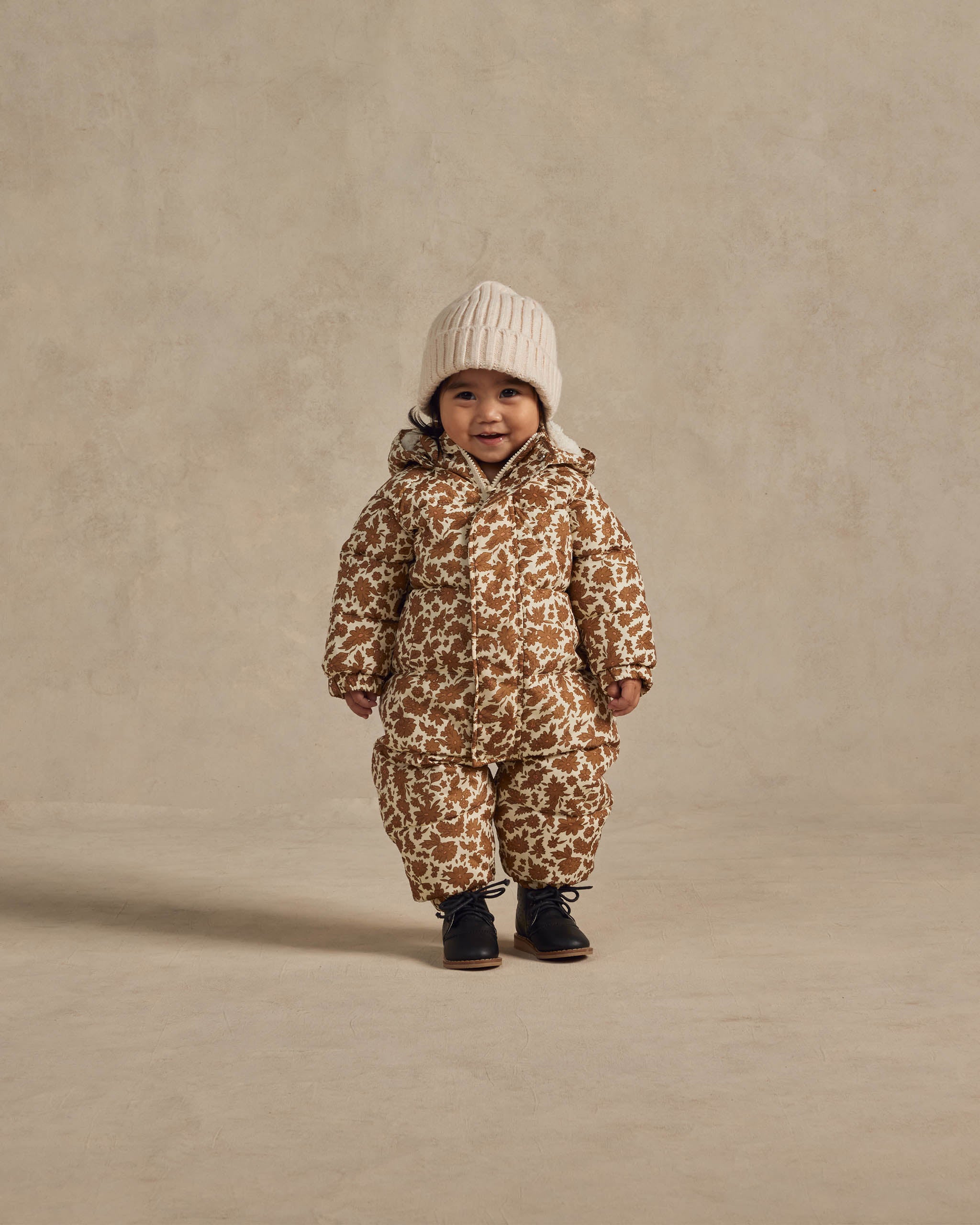 Puffer Onepiece || Gold Gardens - Rylee + Cru | Kids Clothes | Trendy Baby Clothes | Modern Infant Outfits |