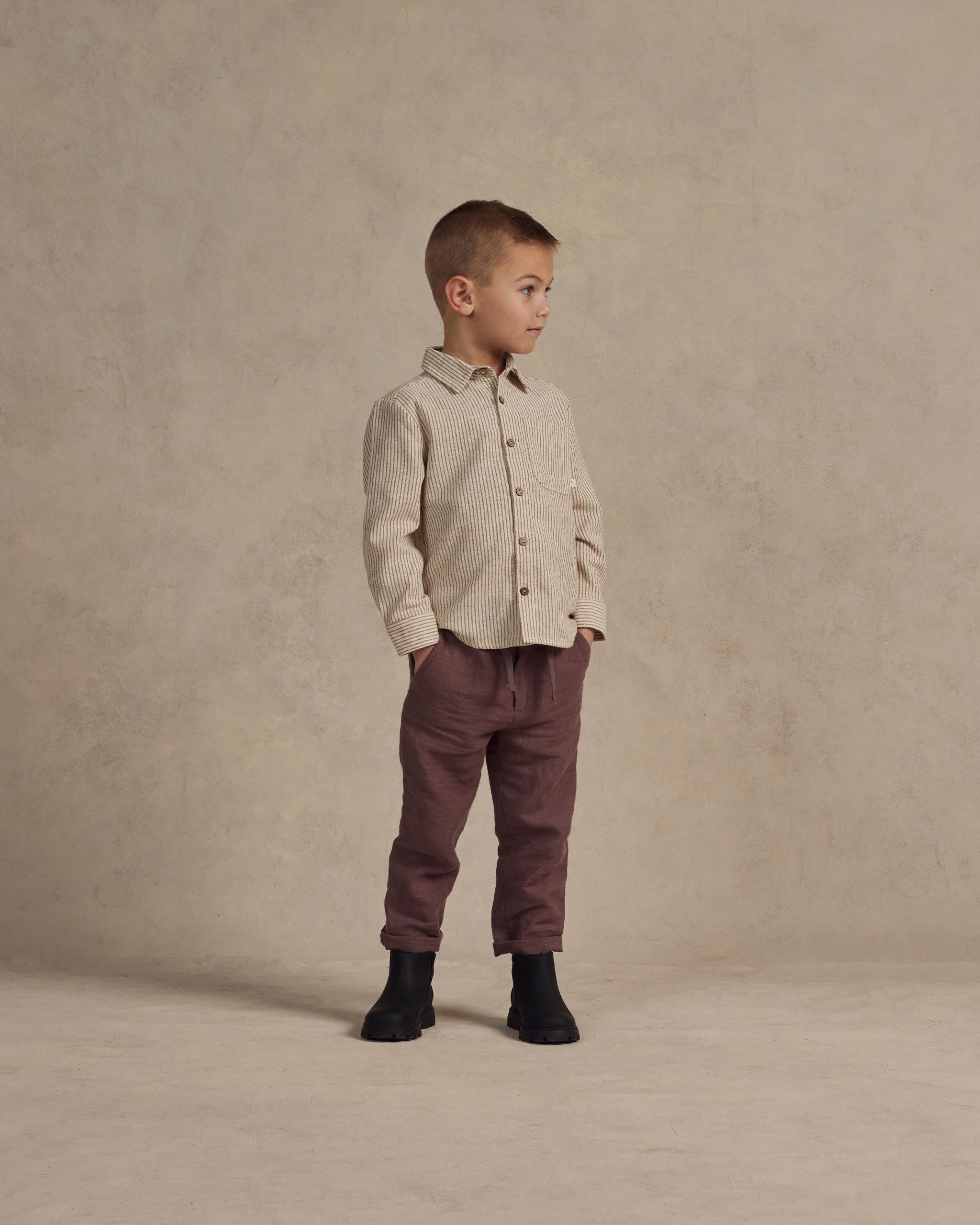 Kalen Pant || Plum - Rylee + Cru | Kids Clothes | Trendy Baby Clothes | Modern Infant Outfits |