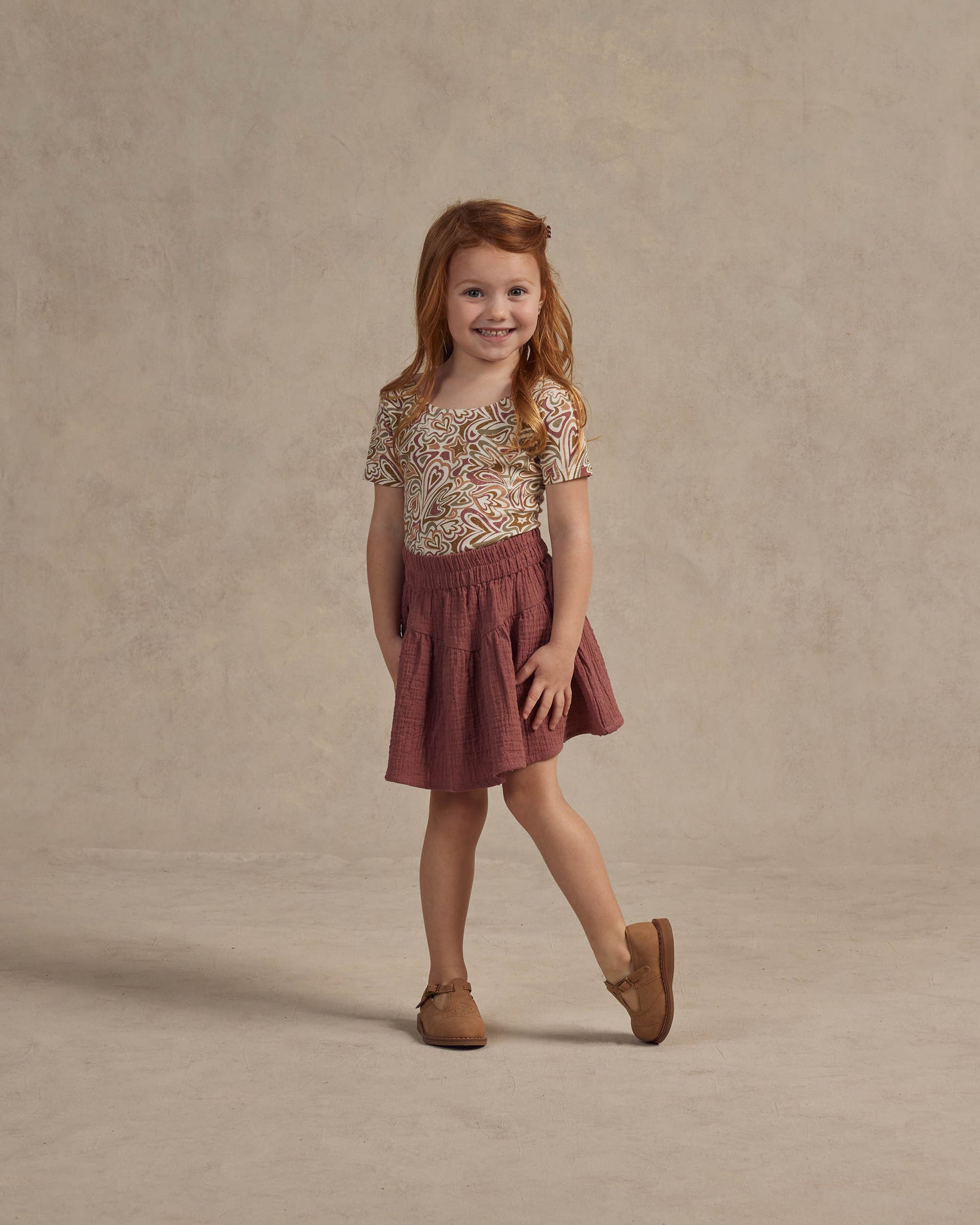 Rylee + Cru Women's Button Slit Skirt - Harvest Berry main image 1