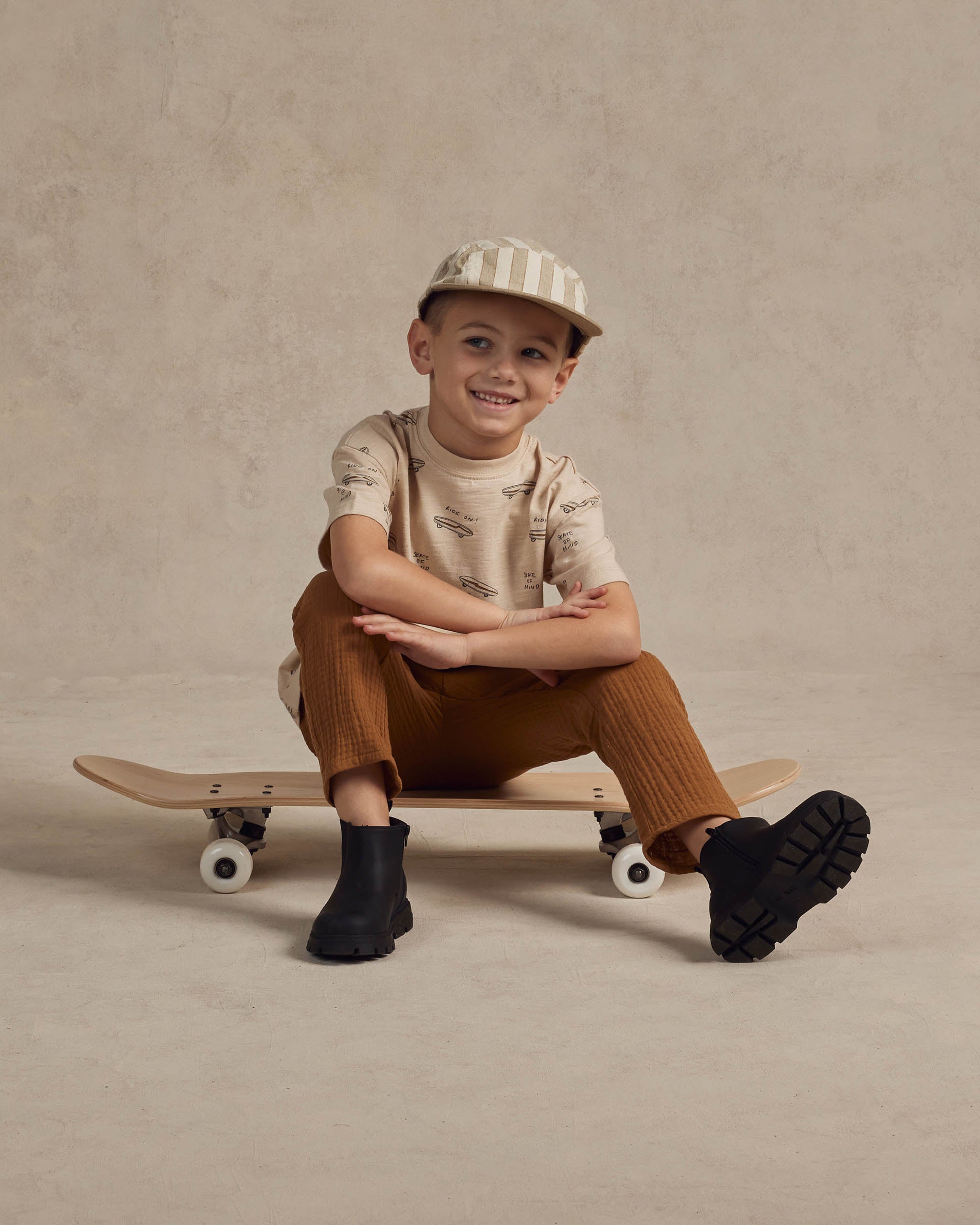 Ethan Trouser || Brass - Rylee + Cru | Kids Clothes | Trendy Baby Clothes | Modern Infant Outfits |