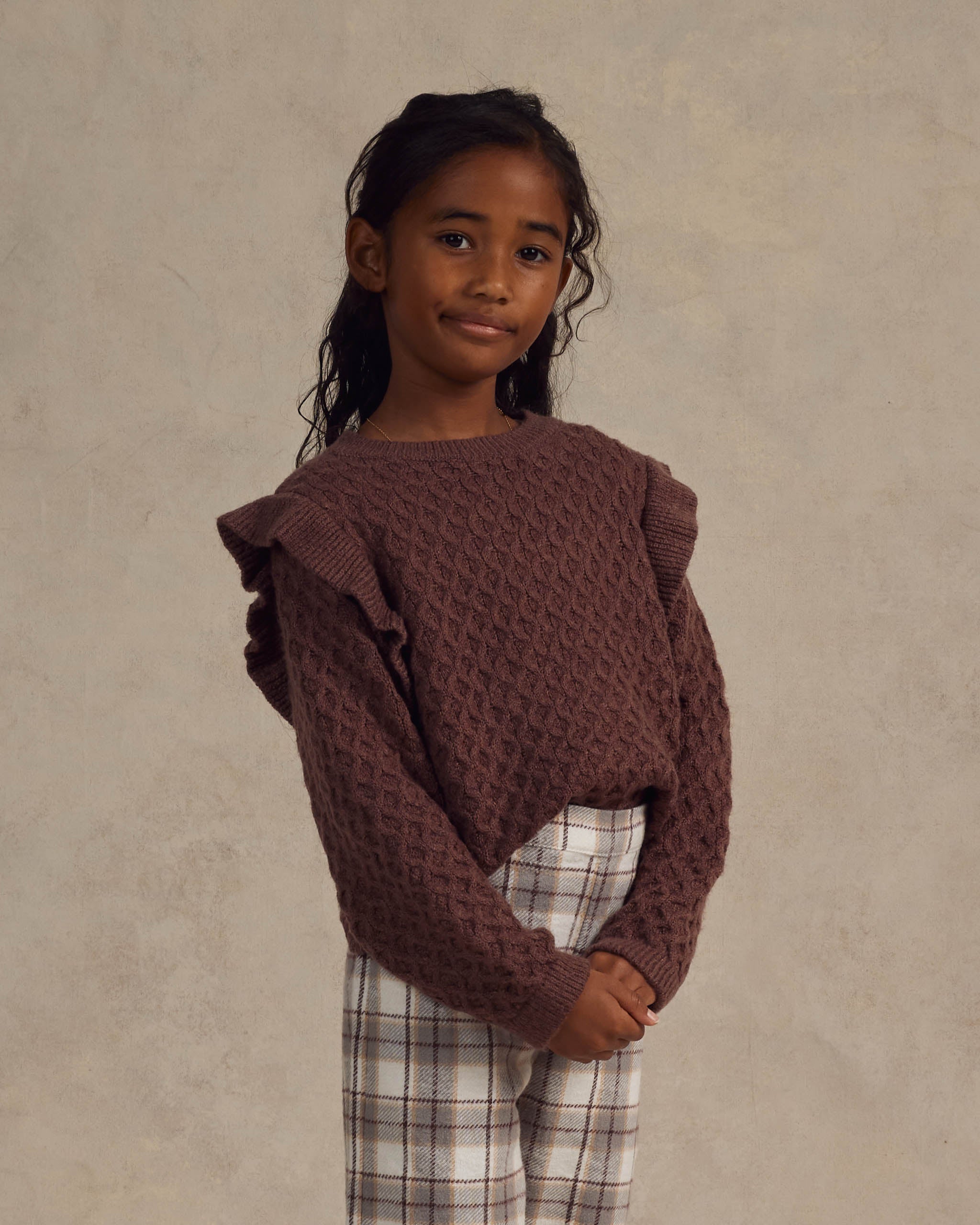 La Reina Sweater || Plum - Rylee + Cru | Kids Clothes | Trendy Baby Clothes | Modern Infant Outfits |