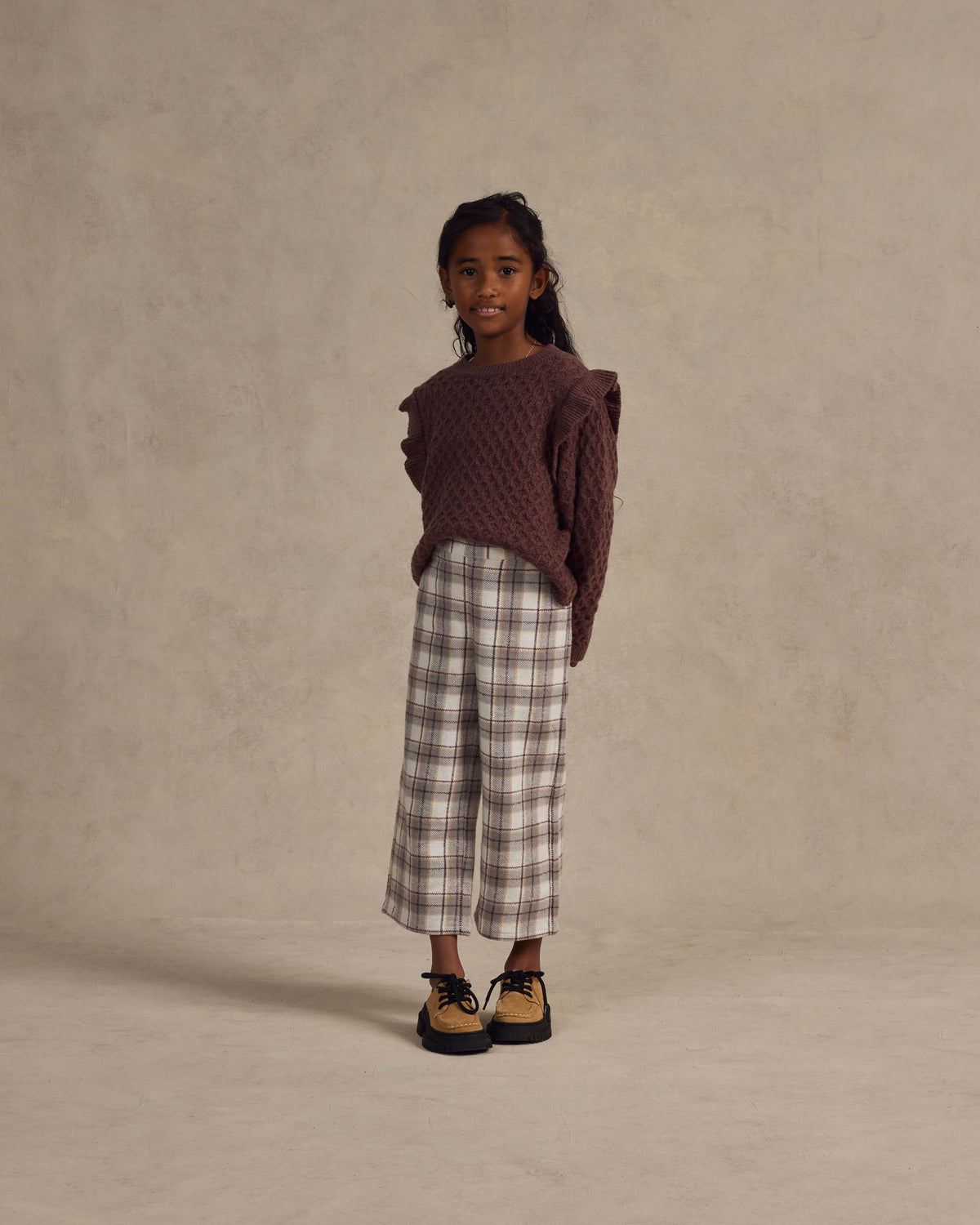 Rylee + Cru Teen Ribbed Knit Pant - Dusty Blue
