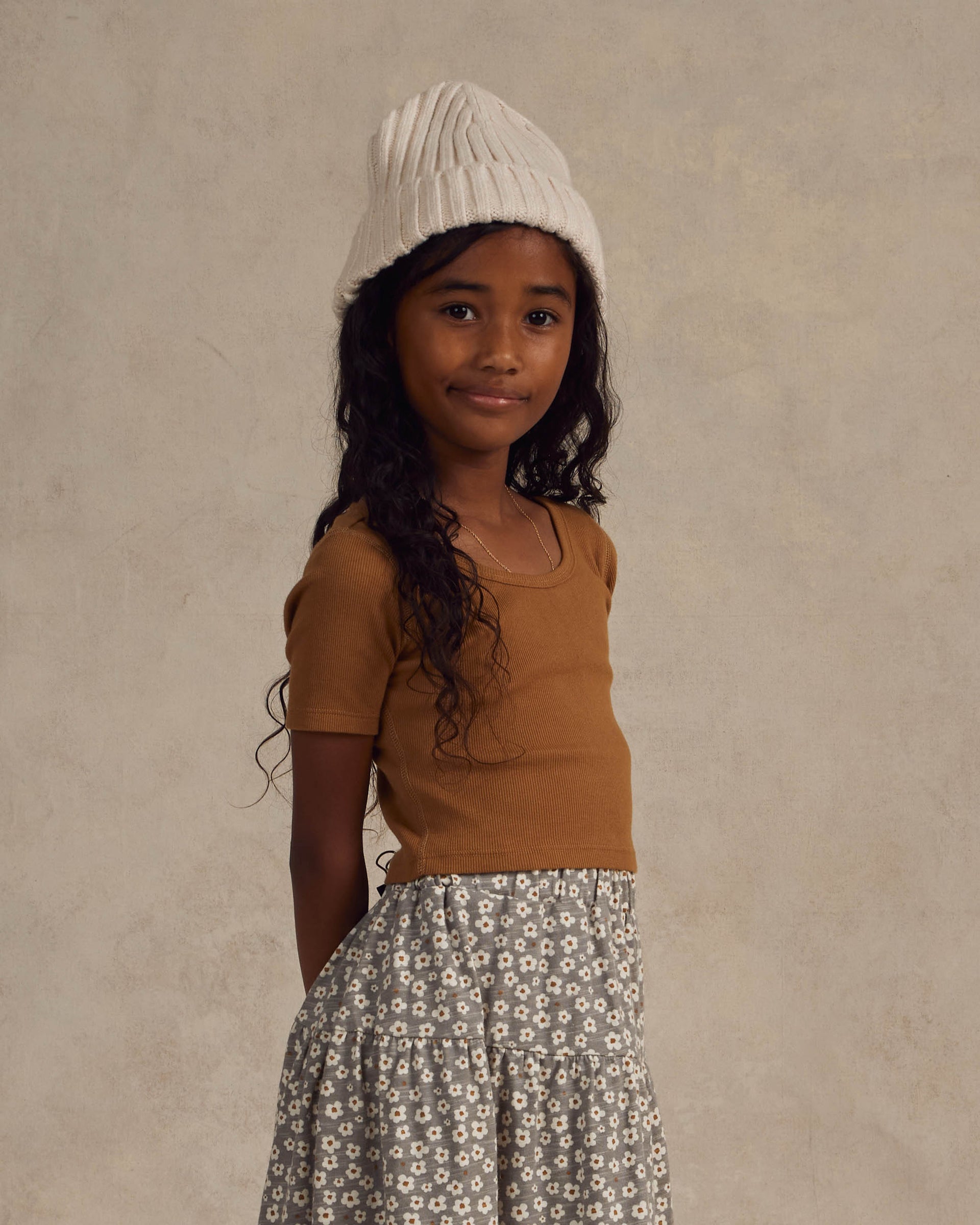 Rylee + Cru Teen Ribbed Long Sleeve - Green main image 0