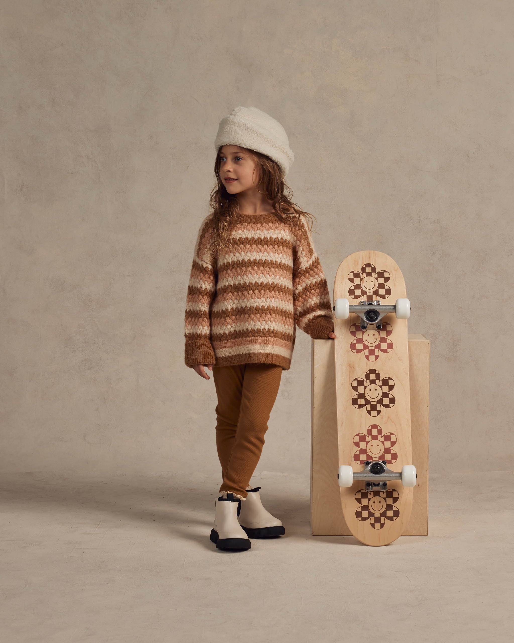 Shearling Beanie || Natural - Rylee + Cru | Kids Clothes | Trendy Baby Clothes | Modern Infant Outfits |