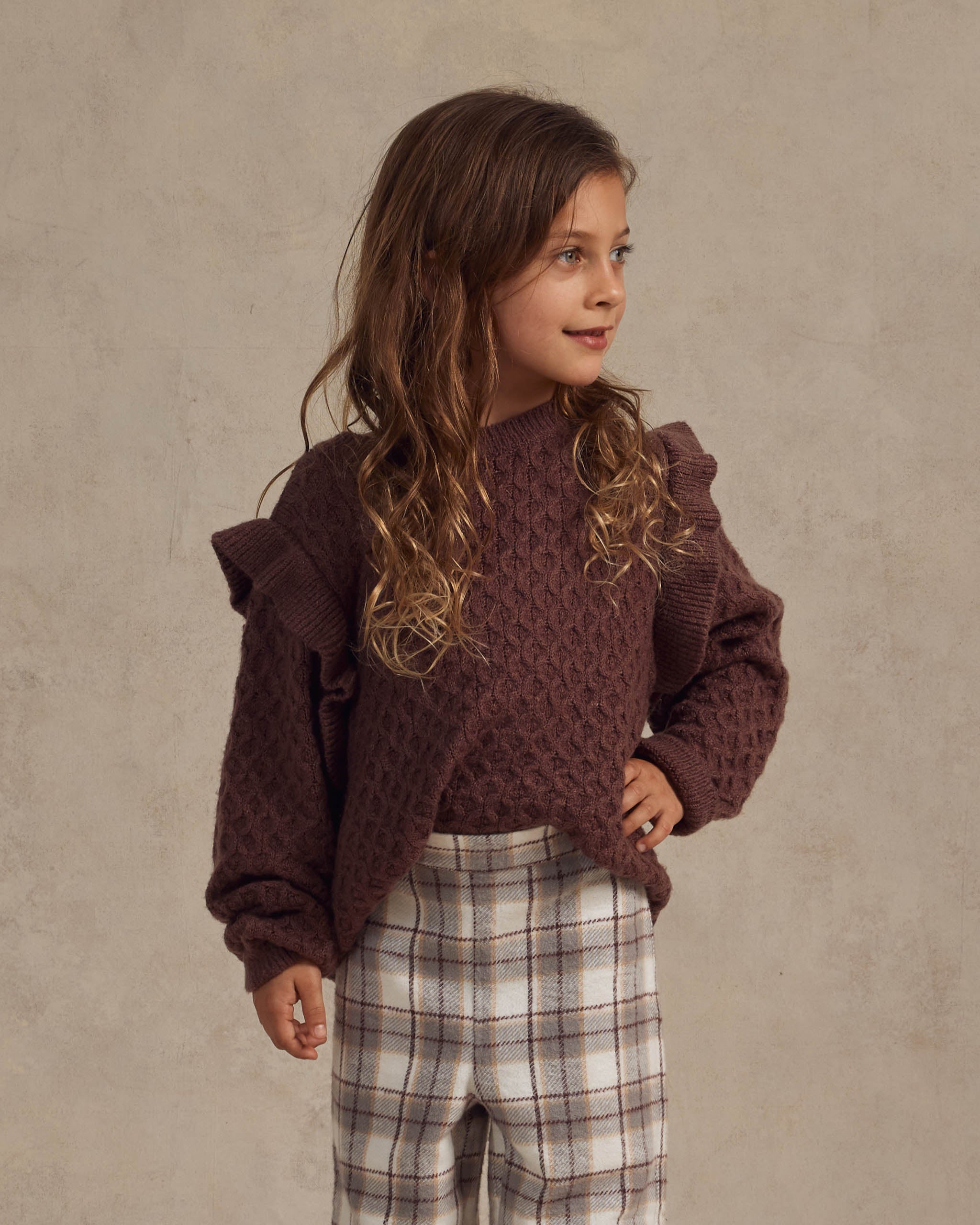 La Reina Sweater || Plum - Rylee + Cru | Kids Clothes | Trendy Baby Clothes | Modern Infant Outfits |