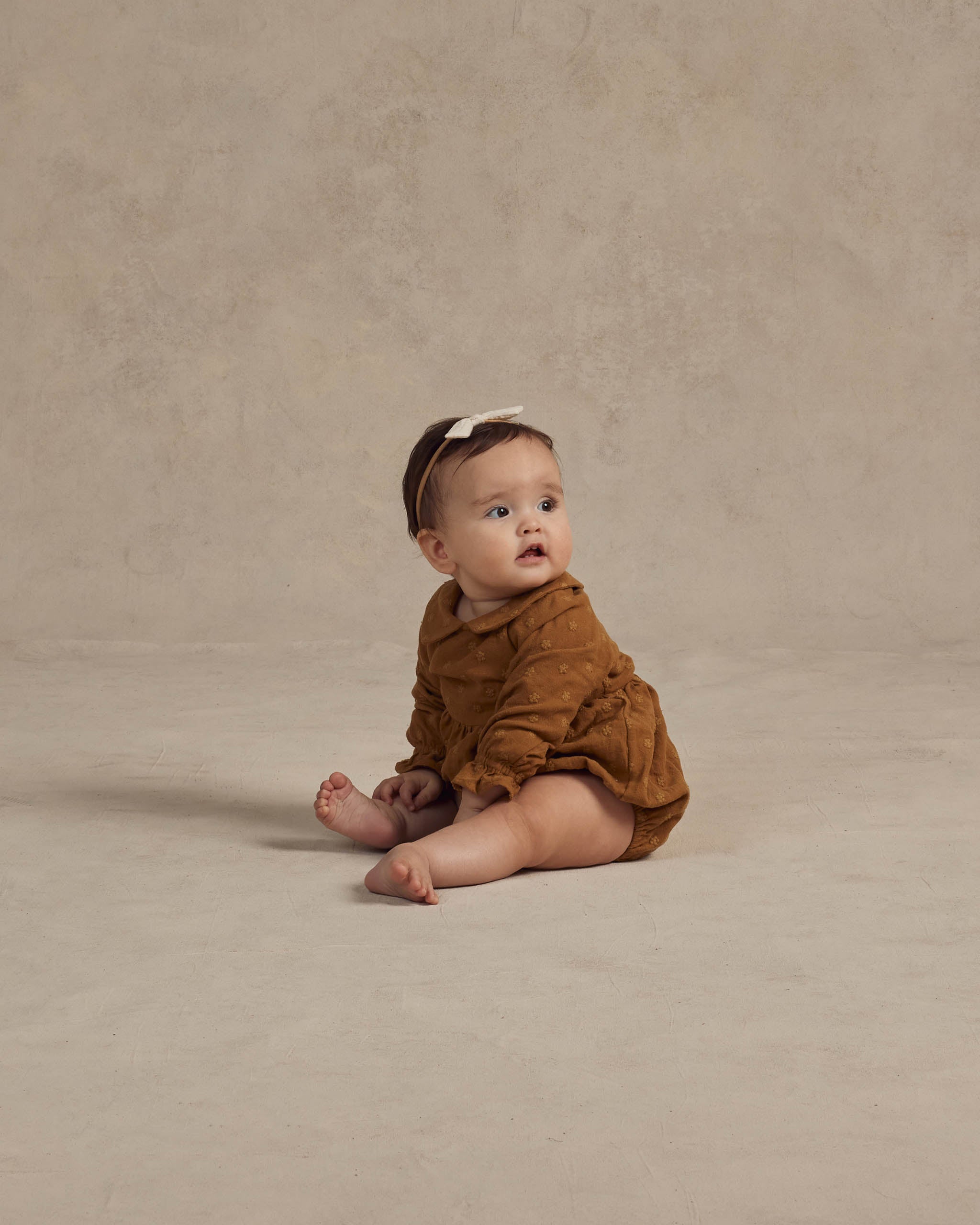 Cora Romper || Brass - Rylee + Cru | Kids Clothes | Trendy Baby Clothes | Modern Infant Outfits |