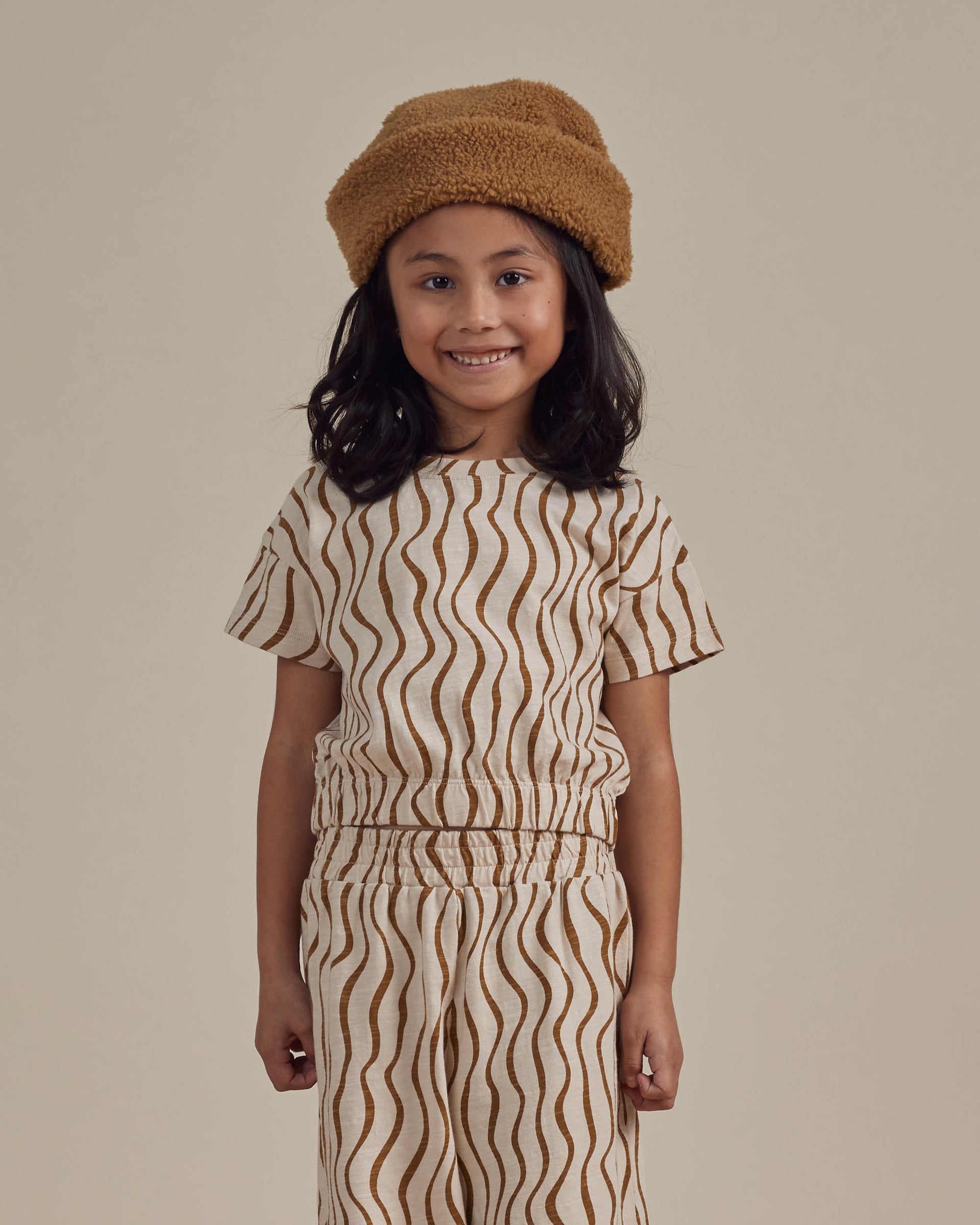 Rylee + Cru Cropped Cinch Tee - Flamingo main image 0