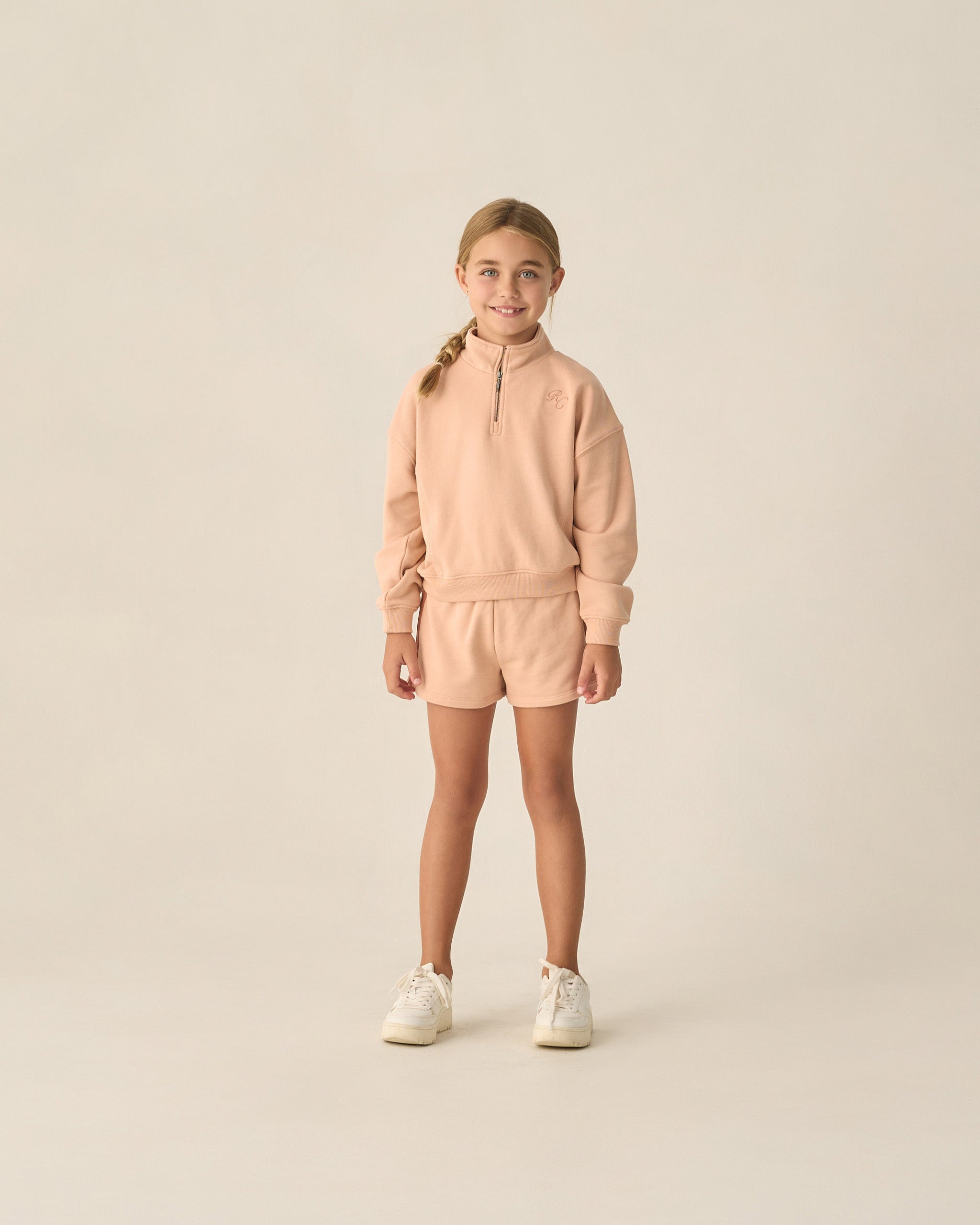 Half Zip Sweatshirt Melon – Rylee + Cru