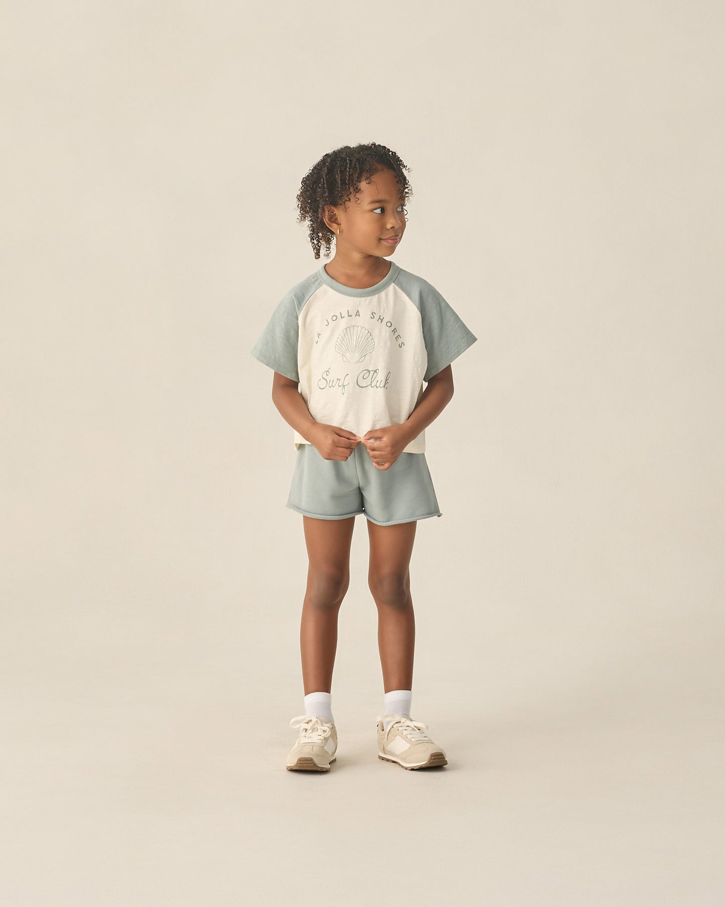 Raglan Crop Tee Surf Club - Rylee + Cru | Kids Clothes | Trendy Baby Clothes | Modern Infant Outfits |