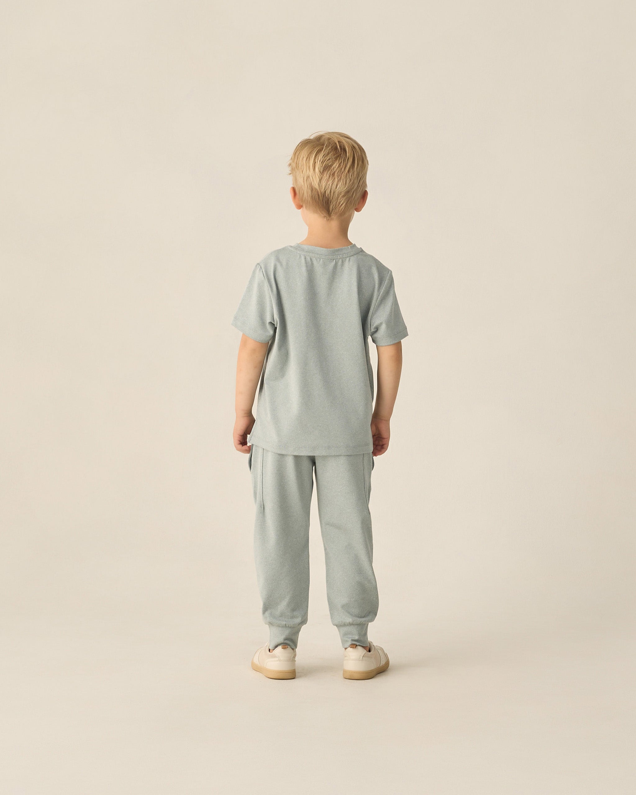 Century Tech Jogger Heathered Sea Green - Rylee + Cru | Kids Clothes | Trendy Baby Clothes | Modern Infant Outfits |