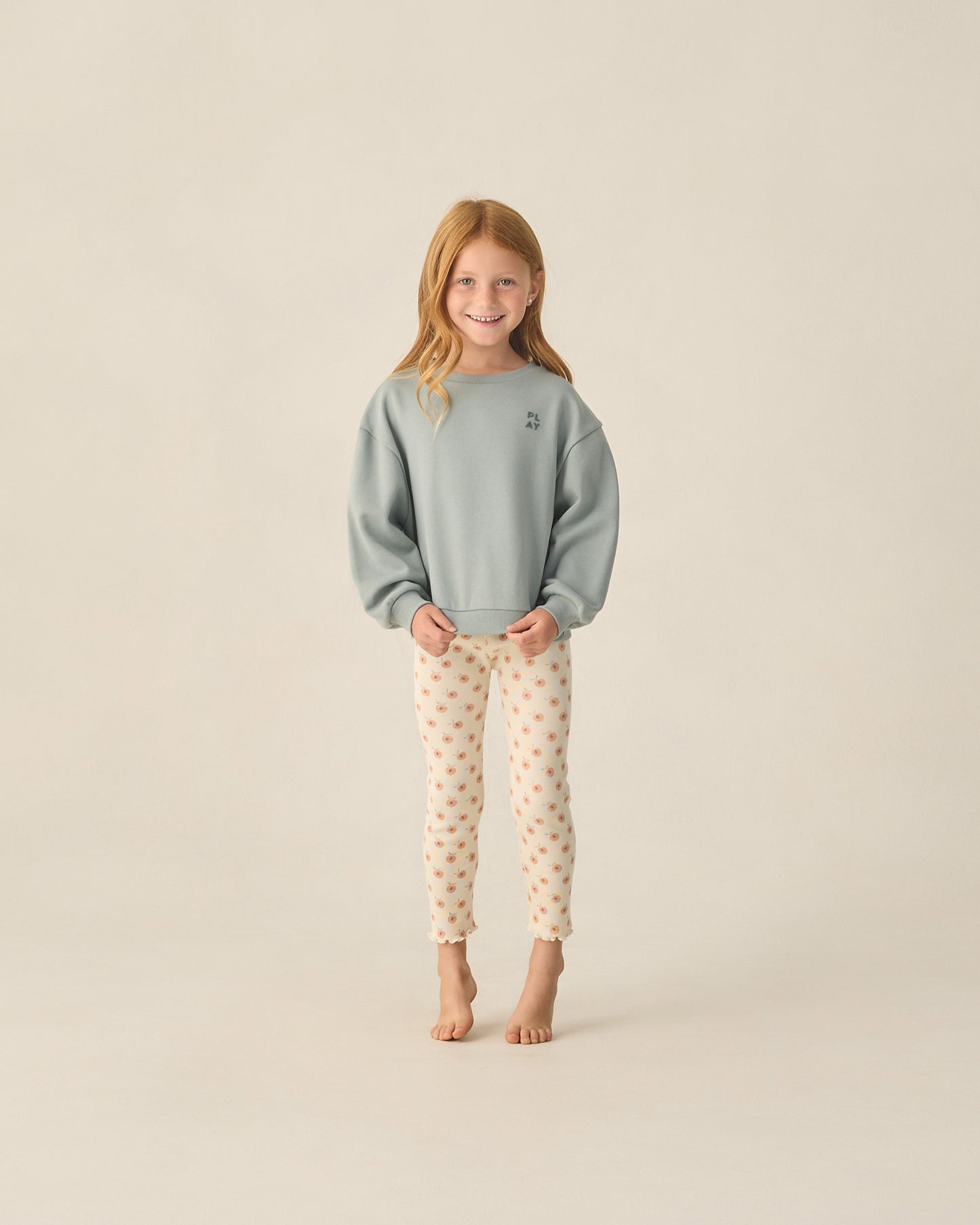 Ribbed Legging Set Natural, Melon - Rylee + Cru | Kids Clothes | Trendy Baby Clothes | Modern Infant Outfits |