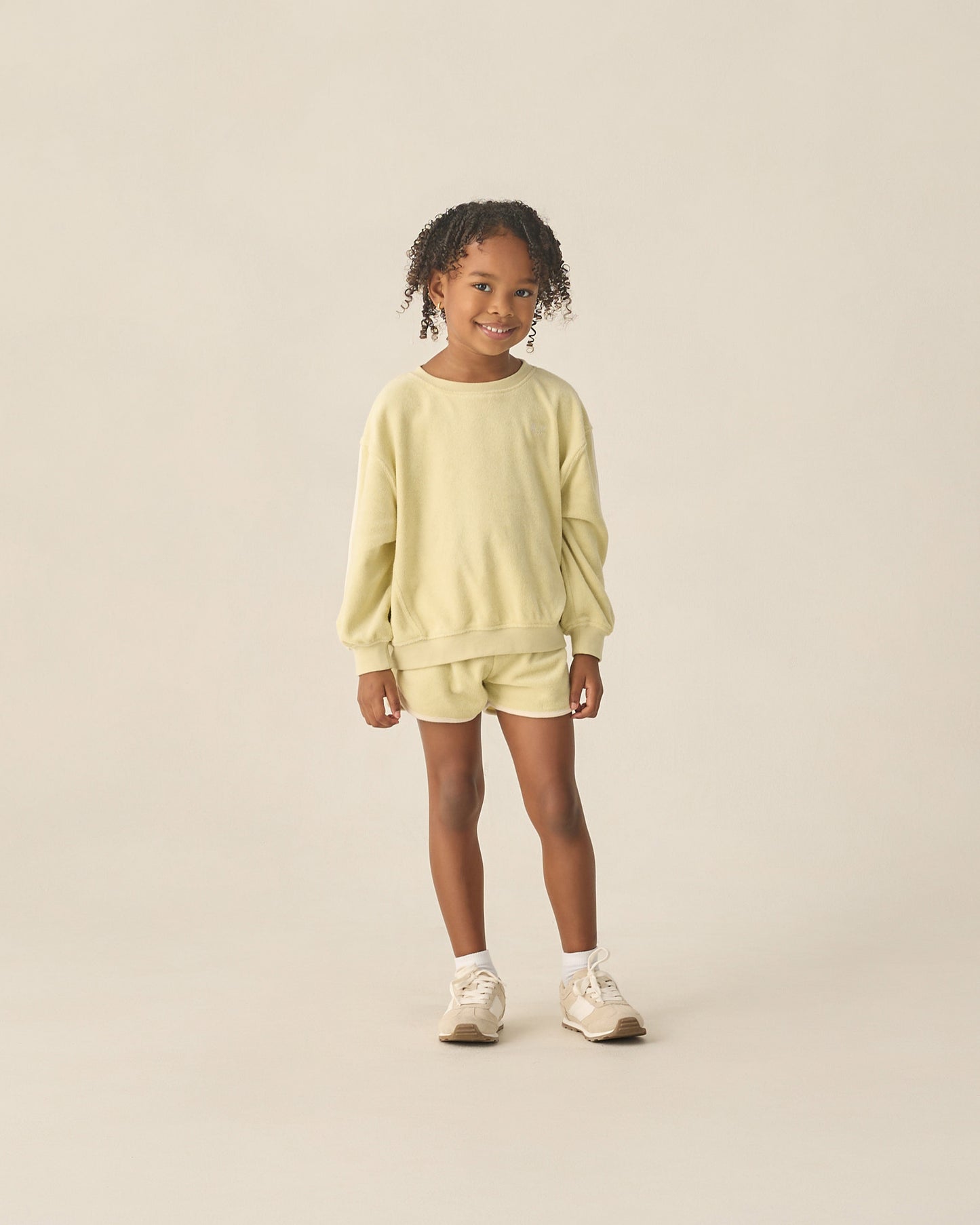 Track Short Citron - Rylee + Cru | Kids Clothes | Trendy Baby Clothes | Modern Infant Outfits |