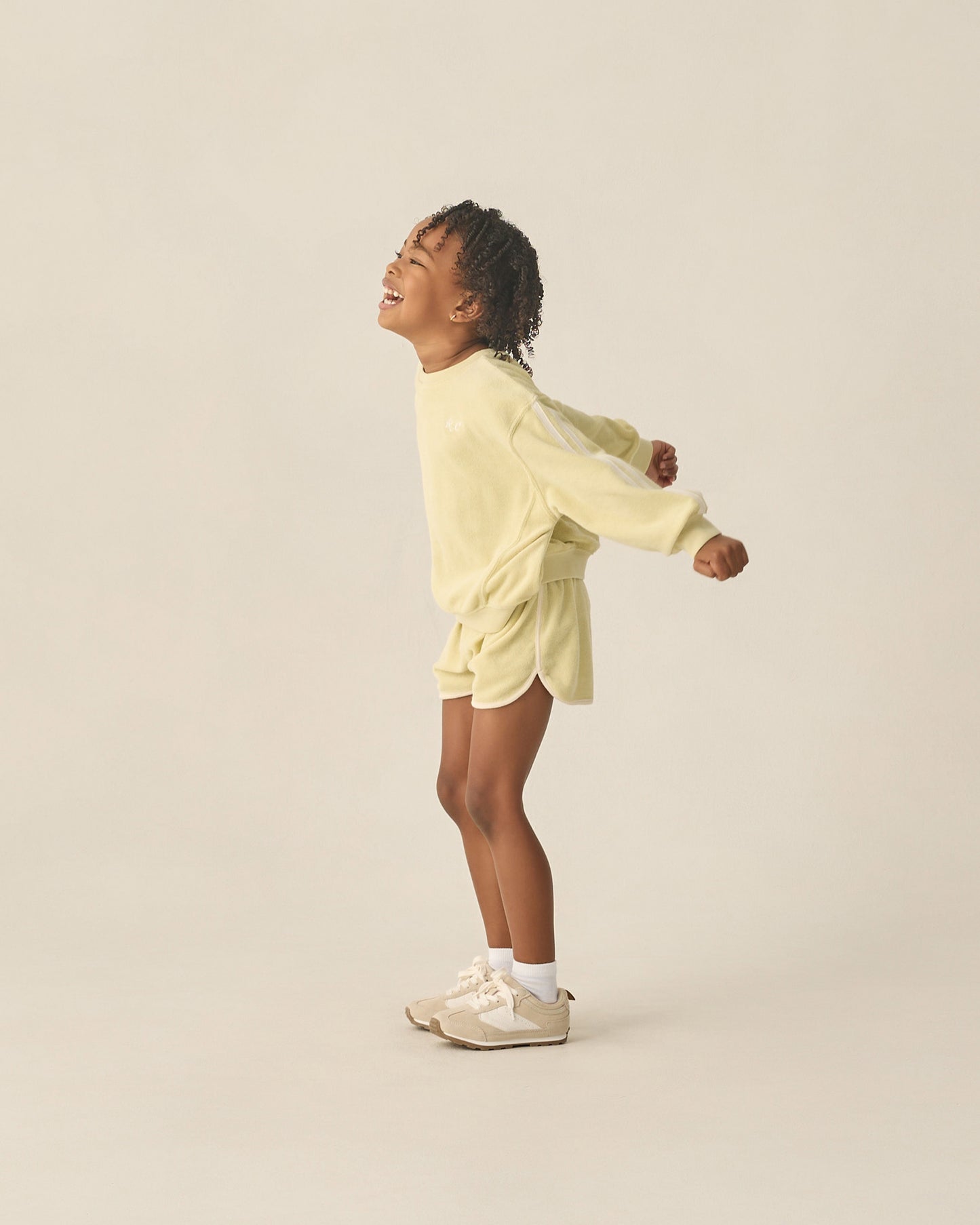 Track Short Citron - Rylee + Cru | Kids Clothes | Trendy Baby Clothes | Modern Infant Outfits |