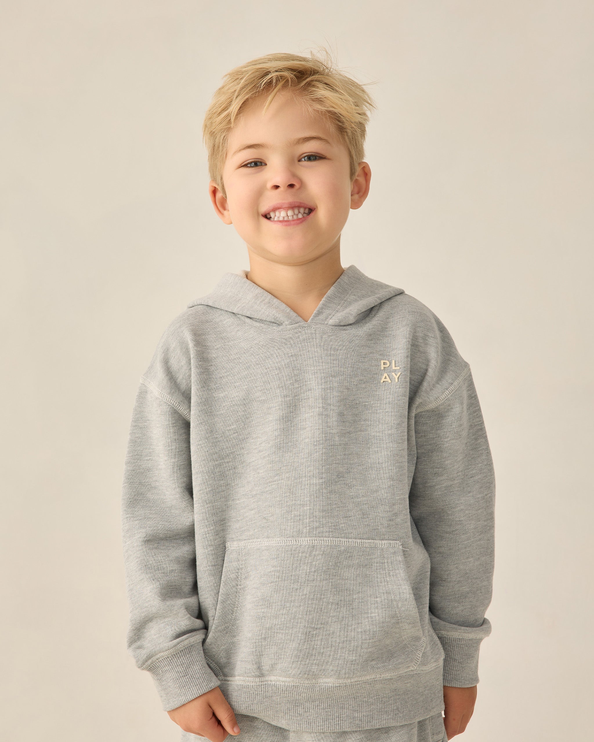 Coast Hoodie Heathered Grey - Rylee + Cru | Kids Clothes | Trendy Baby Clothes | Modern Infant Outfits |