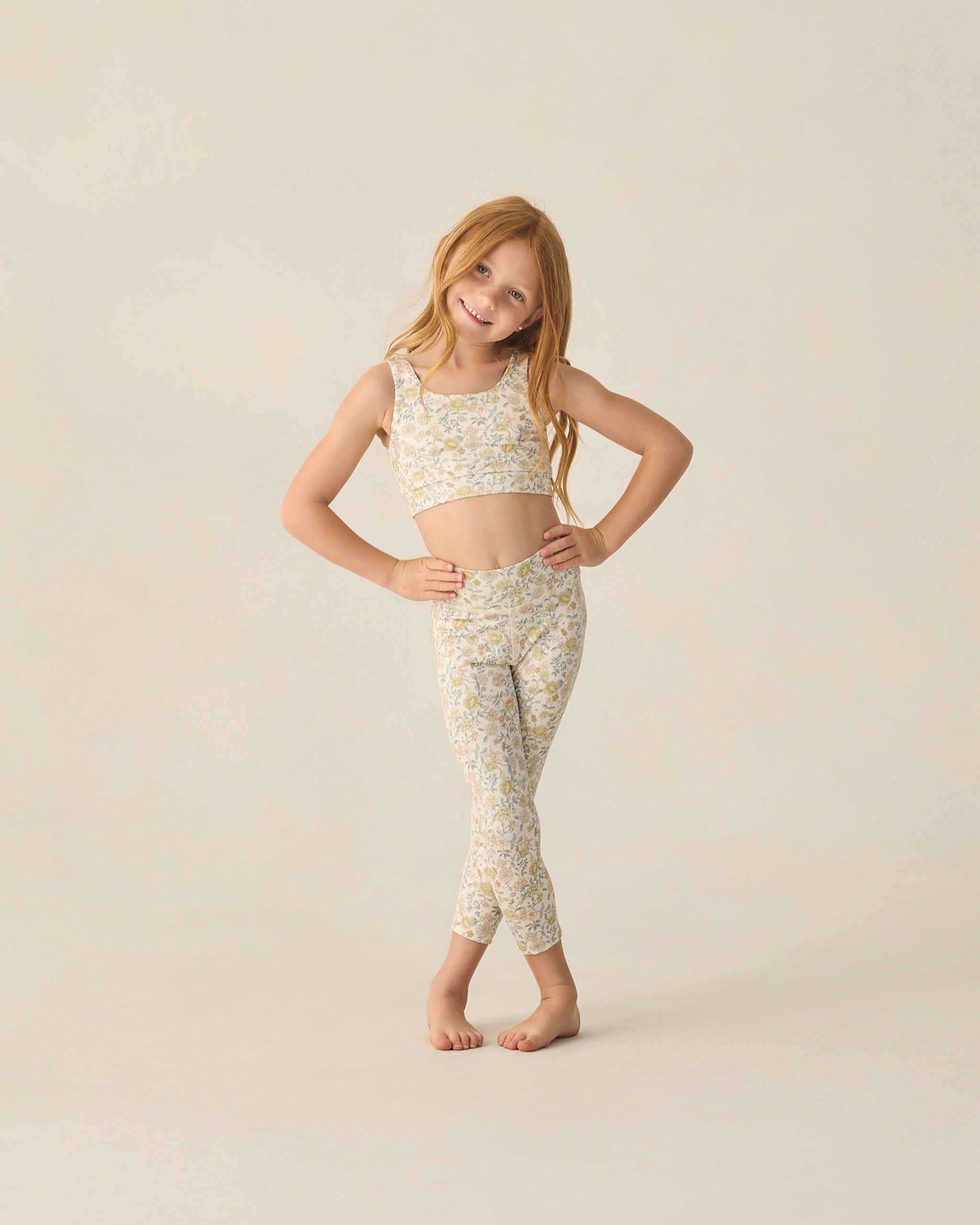 Basic Legging Citron Bloom - Rylee + Cru | Kids Clothes | Trendy Baby Clothes | Modern Infant Outfits |