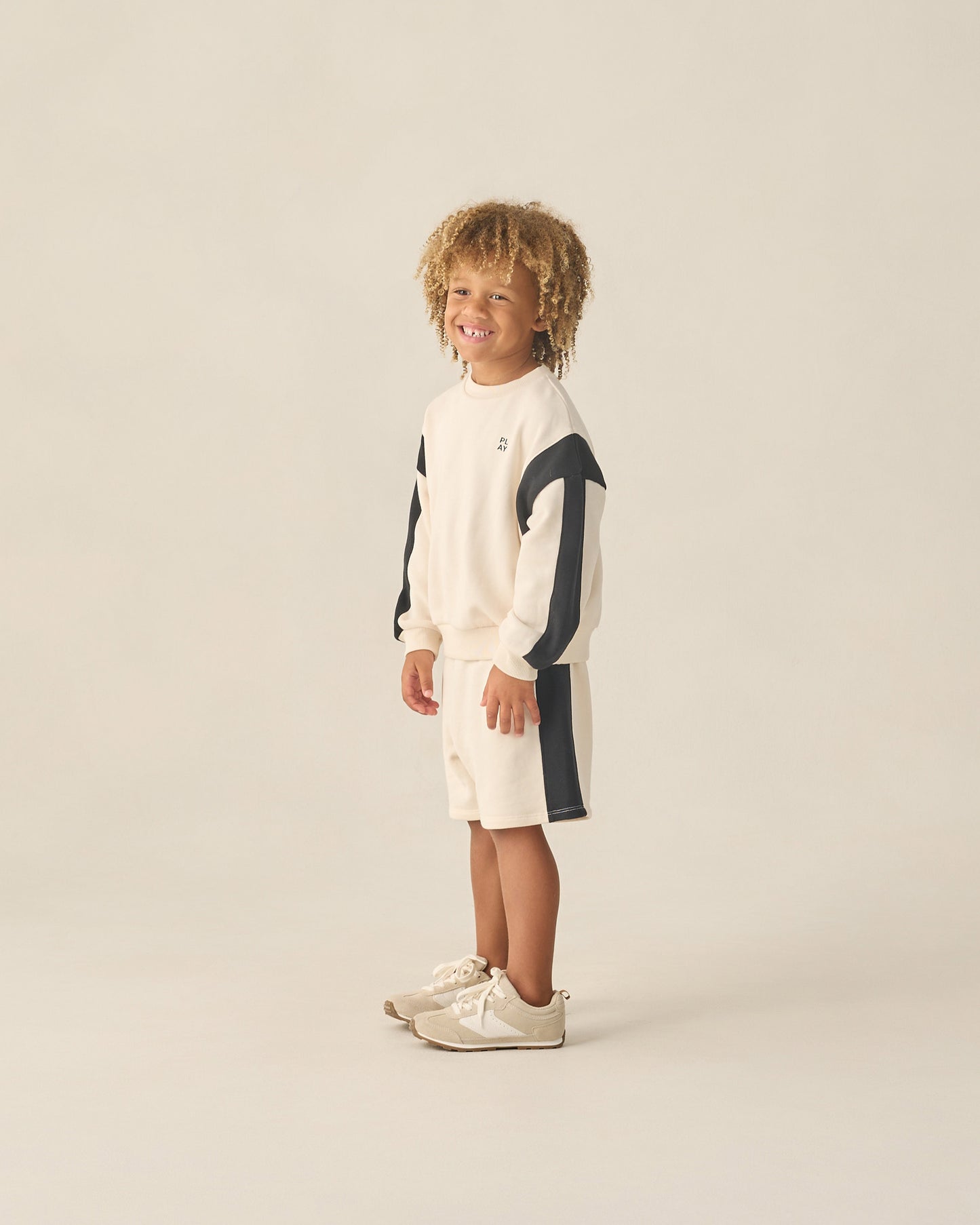 Boxing Short Natural - Rylee + Cru | Kids Clothes | Trendy Baby Clothes | Modern Infant Outfits |