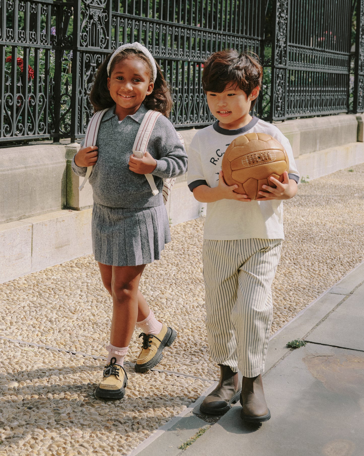 Knit Pleated Skirt || Heathered Grey - Rylee + Cru | Kids Clothes | Trendy Baby Clothes | Modern Infant Outfits |