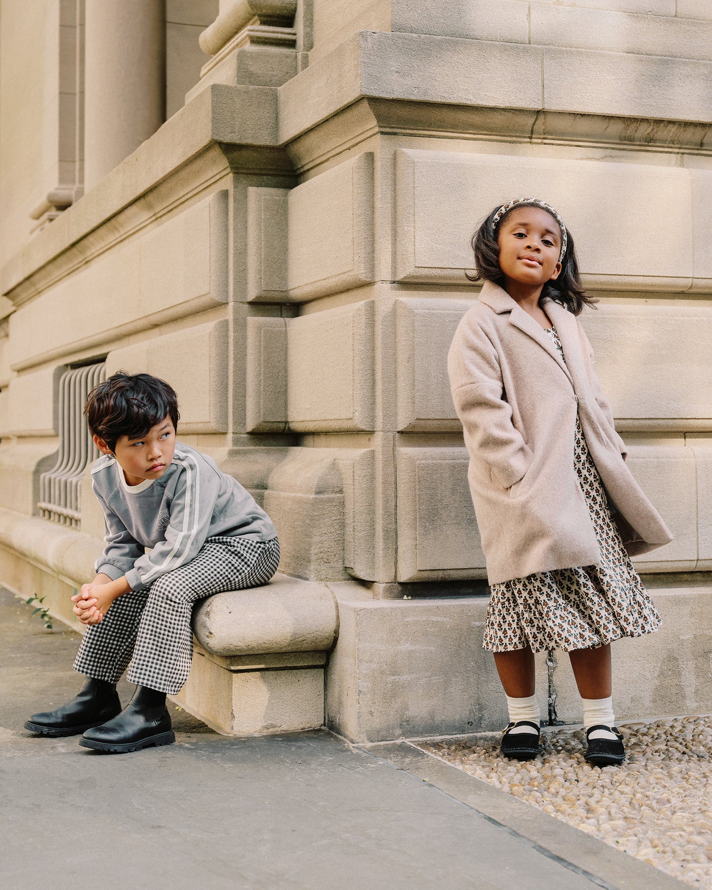 Presley Longline Coat || Camel - Rylee + Cru | Kids Clothes | Trendy Baby Clothes | Modern Infant Outfits |