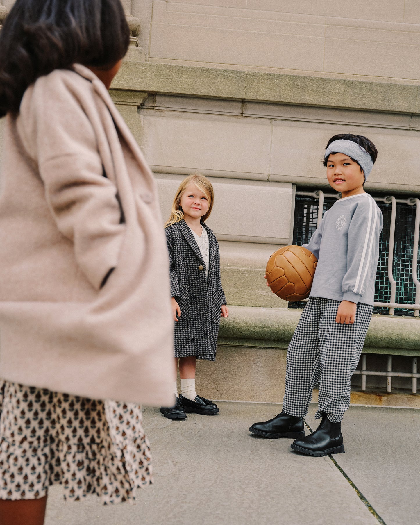 Longline Coat || Micro Check - Rylee + Cru | Kids Clothes | Trendy Baby Clothes | Modern Infant Outfits |