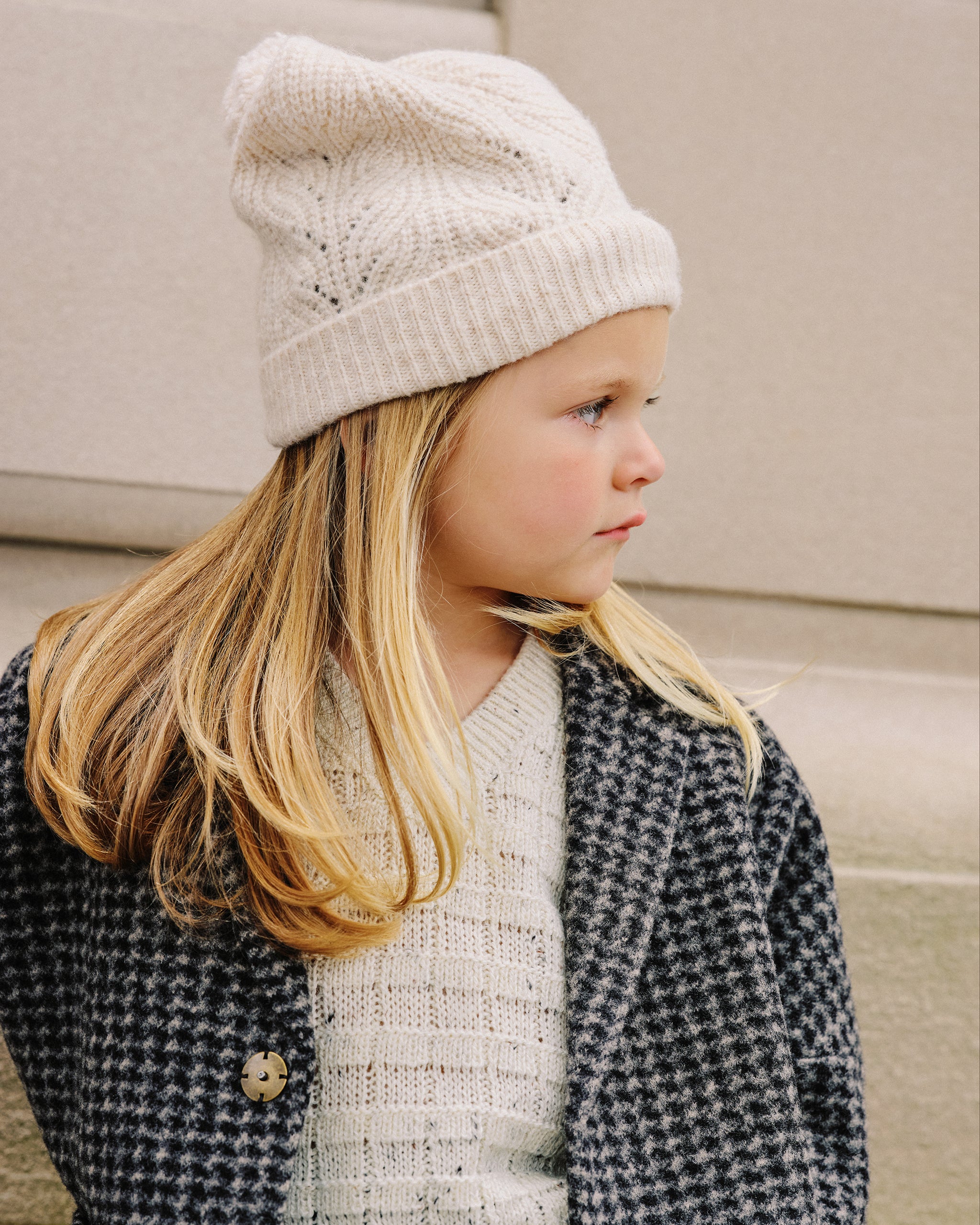 Sweater Vest || Oatmeal Speckle - Rylee + Cru | Kids Clothes | Trendy Baby Clothes | Modern Infant Outfits |