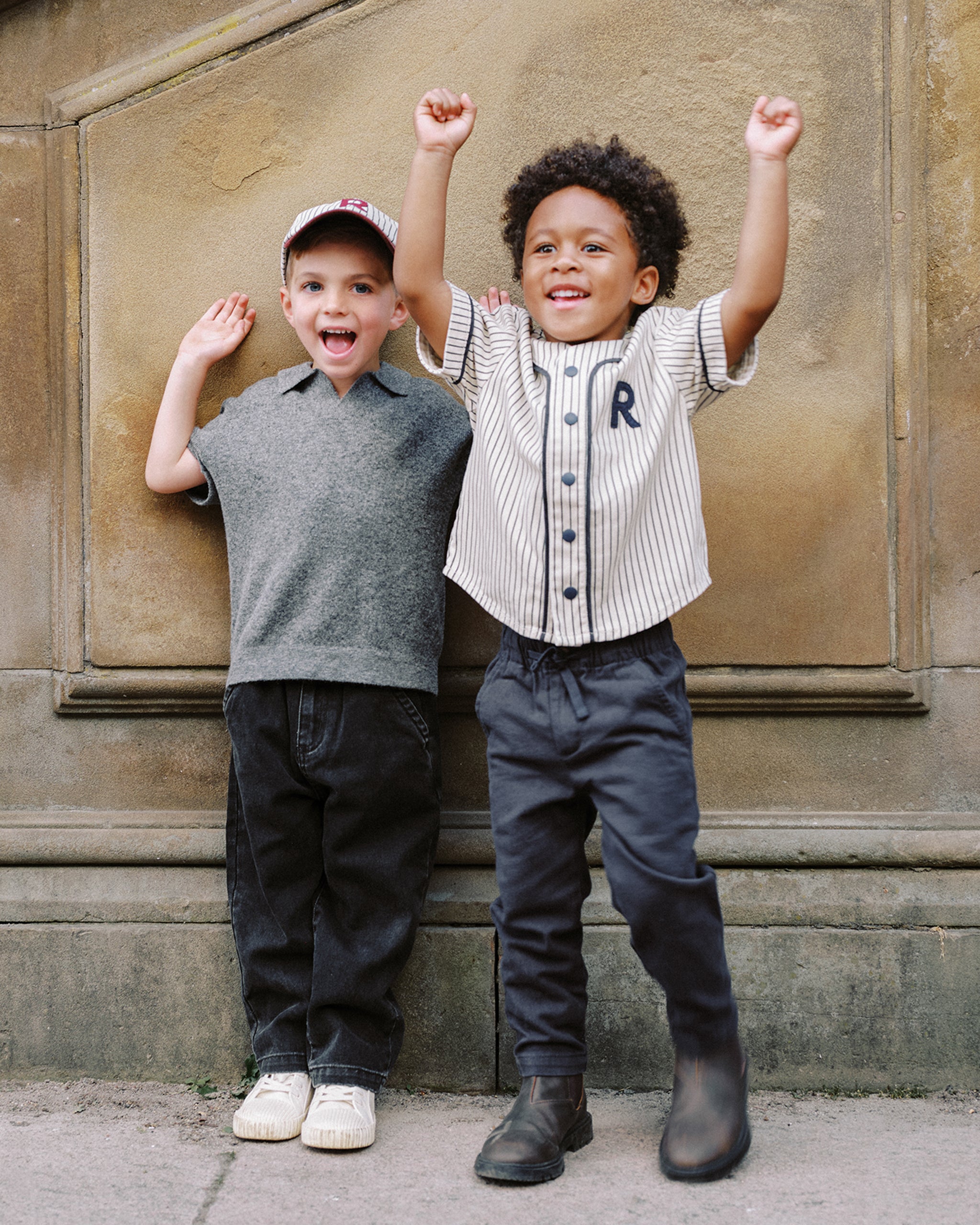 Knit Polo || Heathered Grey - Rylee + Cru | Kids Clothes | Trendy Baby Clothes | Modern Infant Outfits |