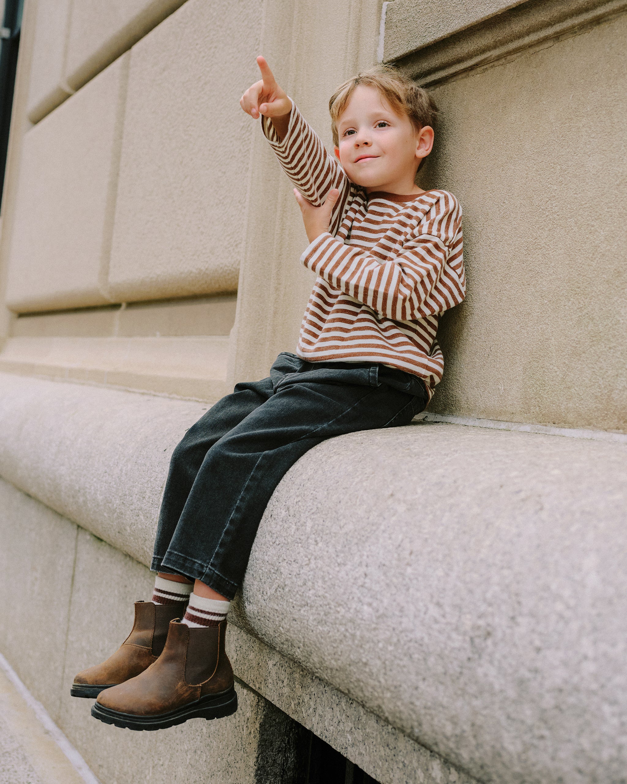 Baggy Pant || Washed Black - Rylee + Cru | Kids Clothes | Trendy Baby Clothes | Modern Infant Outfits |