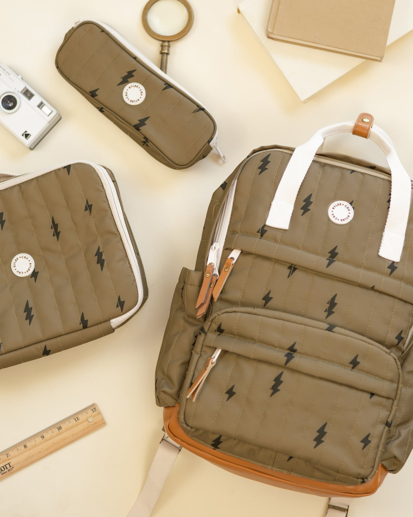 Pencil Pouch Bolts - Rylee + Cru | Kids Clothes | Trendy Baby Clothes | Modern Infant Outfits |