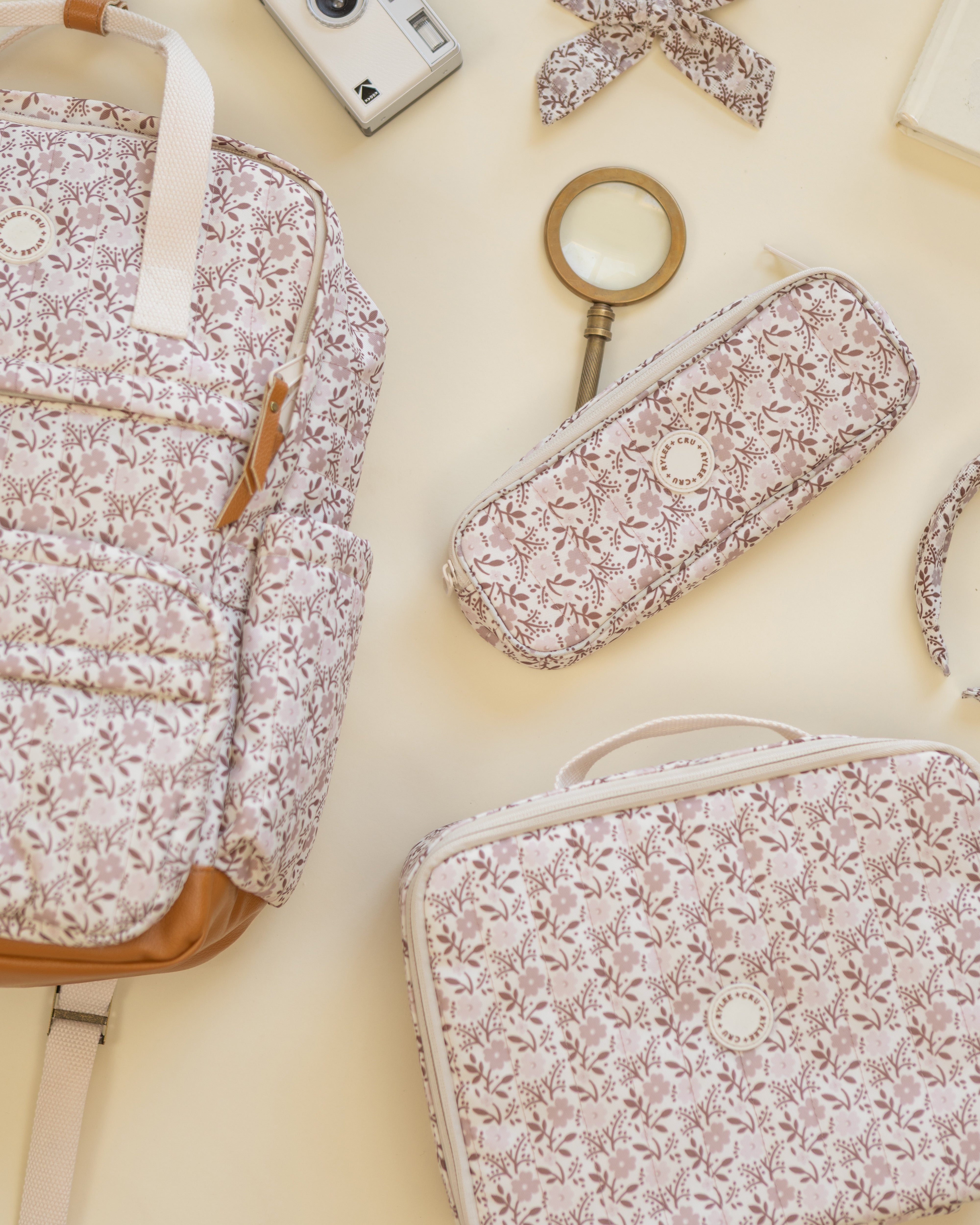 Pencil Pouch Primrose - Rylee + Cru | Kids Clothes | Trendy Baby Clothes | Modern Infant Outfits |
