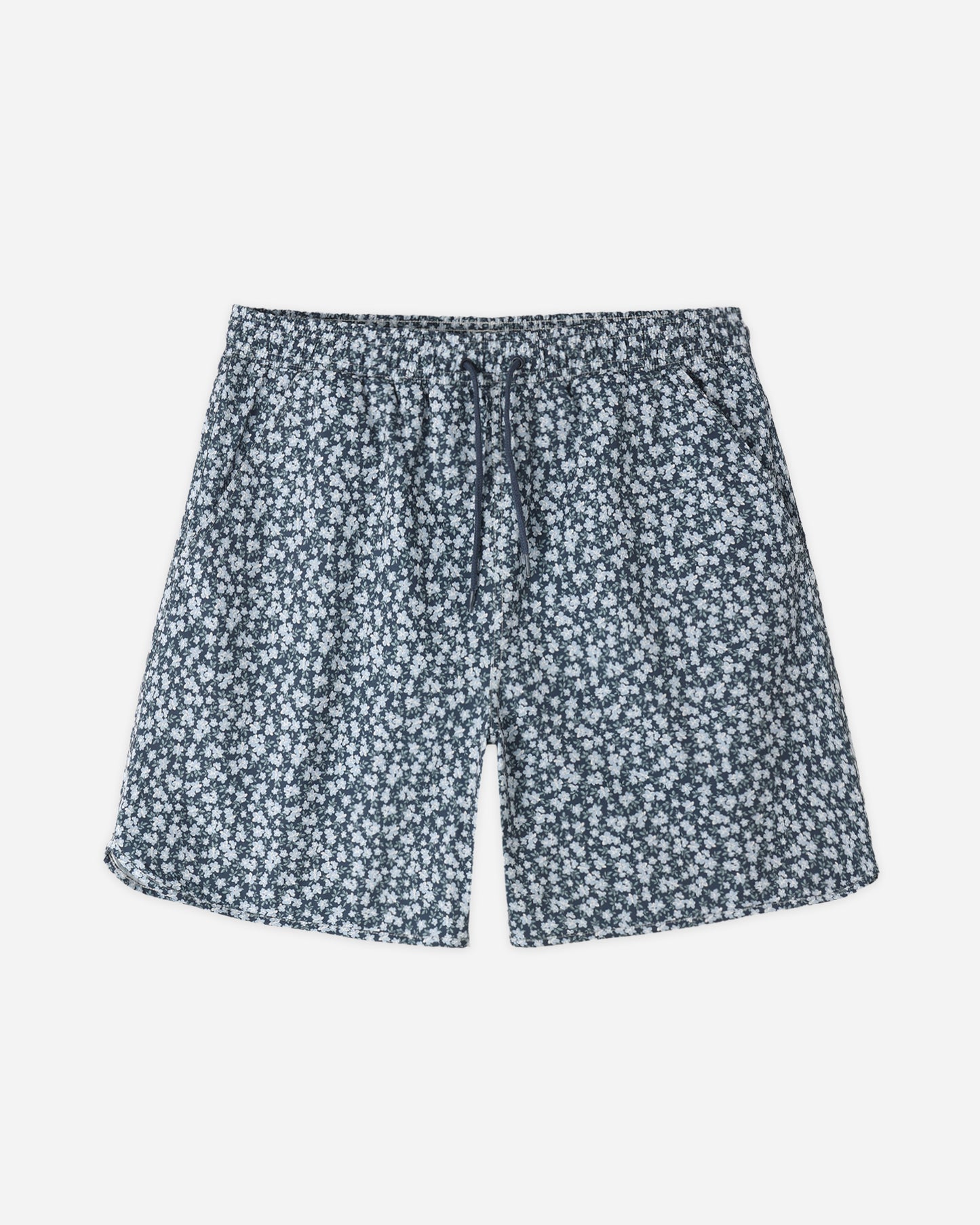 Men's Dolphin Boardshort Navy Floral - Rylee + Cru | Kids Clothes | Trendy Baby Clothes | Modern Infant Outfits |