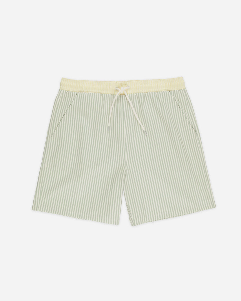 Rylee + Cru Boardshort in Brown Butterscotch Stripe main image 0