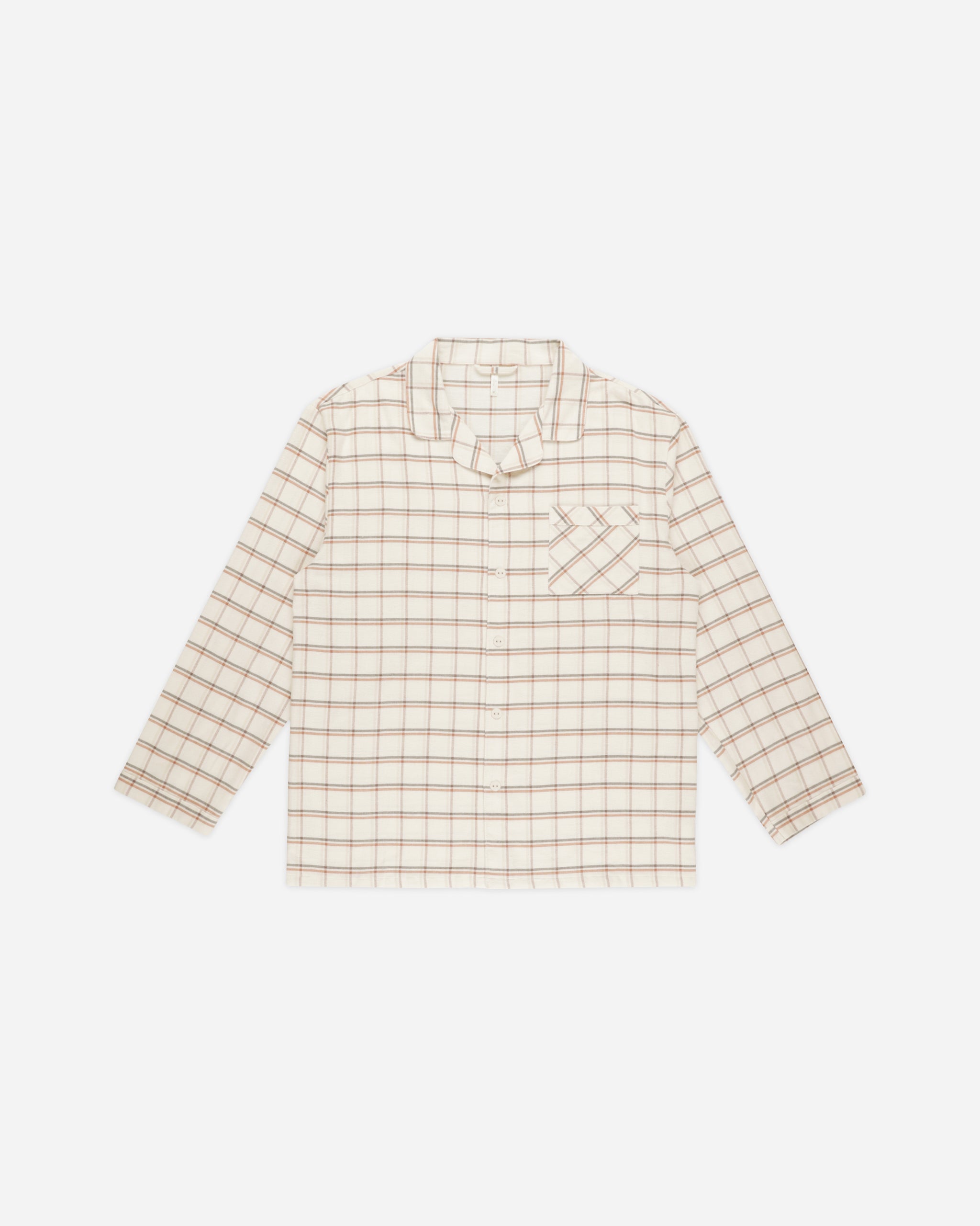 Men's Pajama Top | Holiday Plaid