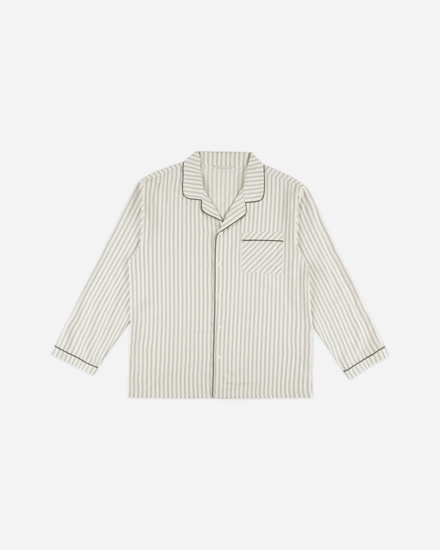 Men's Pajama Top | Forest Pinstripe