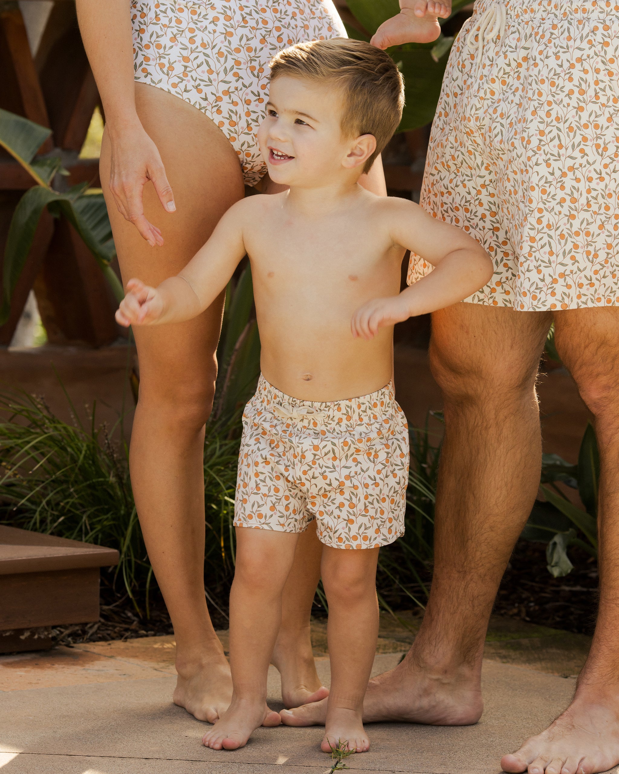Swim Trunk || Citrus - Rylee + Cru | Kids Clothes | Trendy Baby Clothes | Modern Infant Outfits |