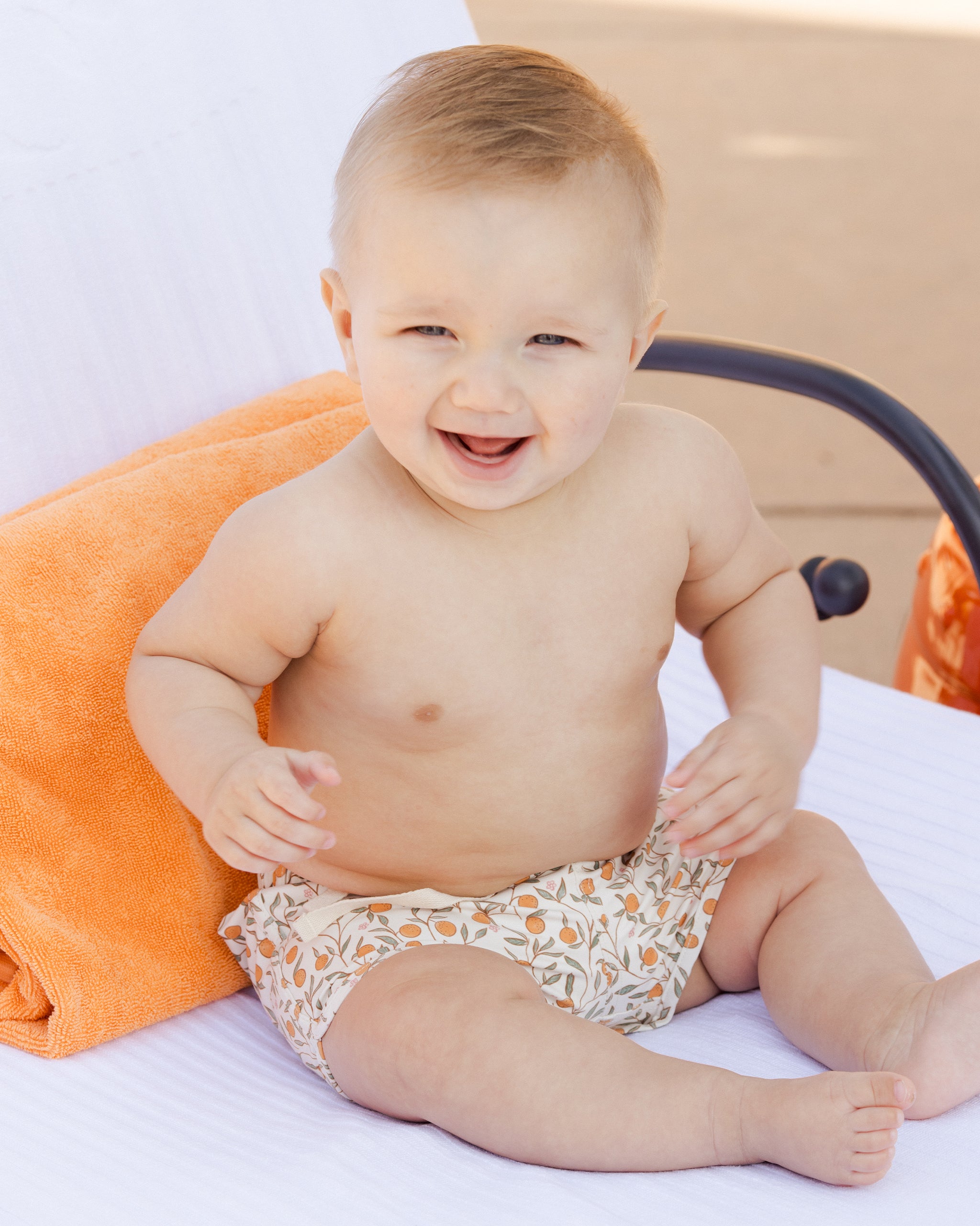 Swim Trunk || Citrus - Rylee + Cru | Kids Clothes | Trendy Baby Clothes | Modern Infant Outfits |