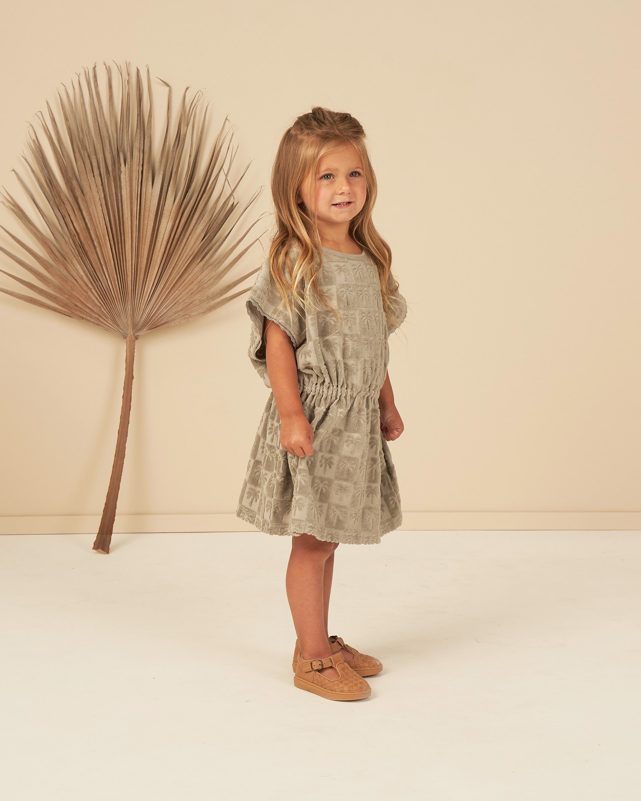 Kaftan || Palm Check - Rylee + Cru | Kids Clothes | Trendy Baby Clothes | Modern Infant Outfits |