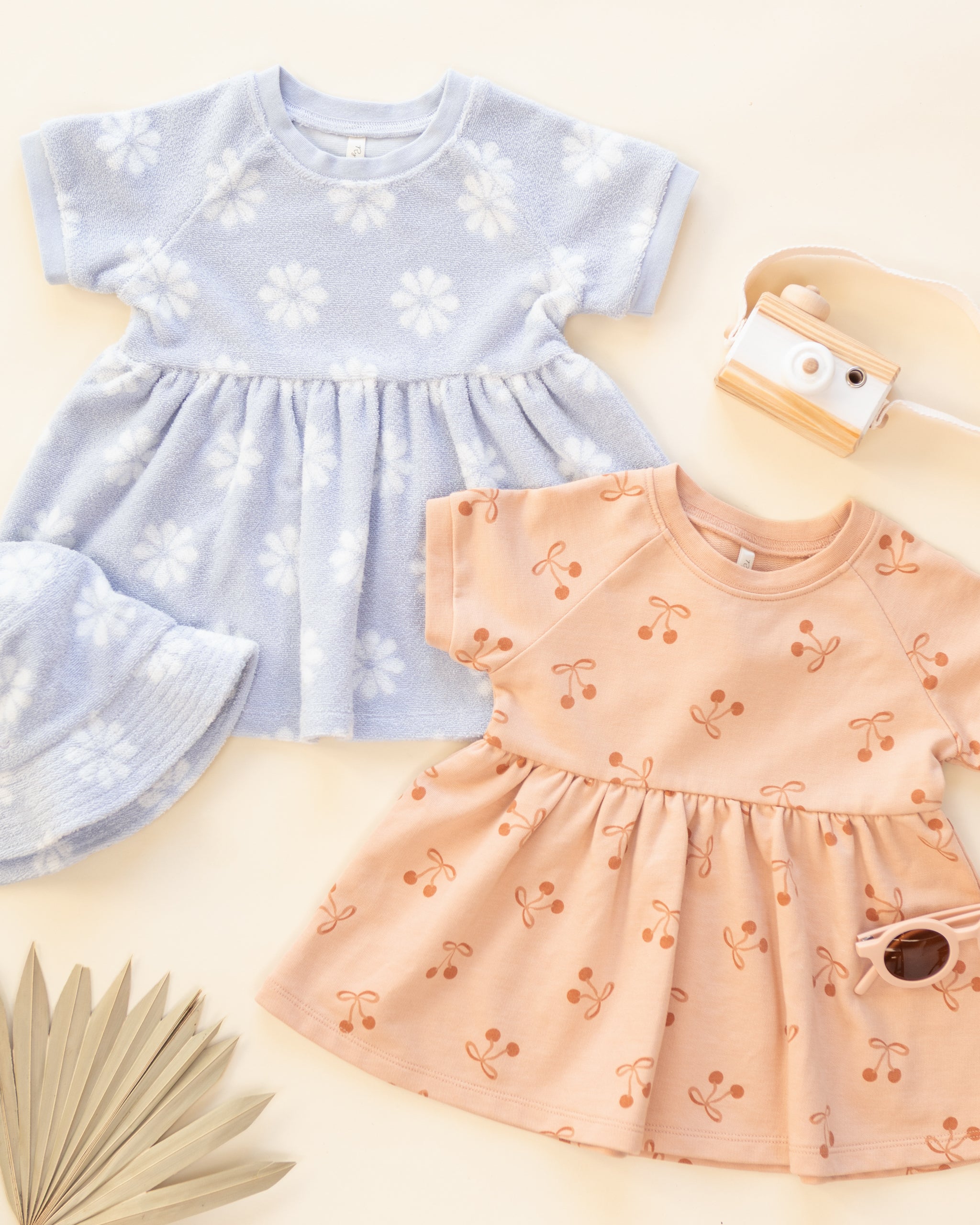 Raglan Dress Periwinkle Daisy - Rylee + Cru | Kids Clothes | Trendy Baby Clothes | Modern Infant Outfits |