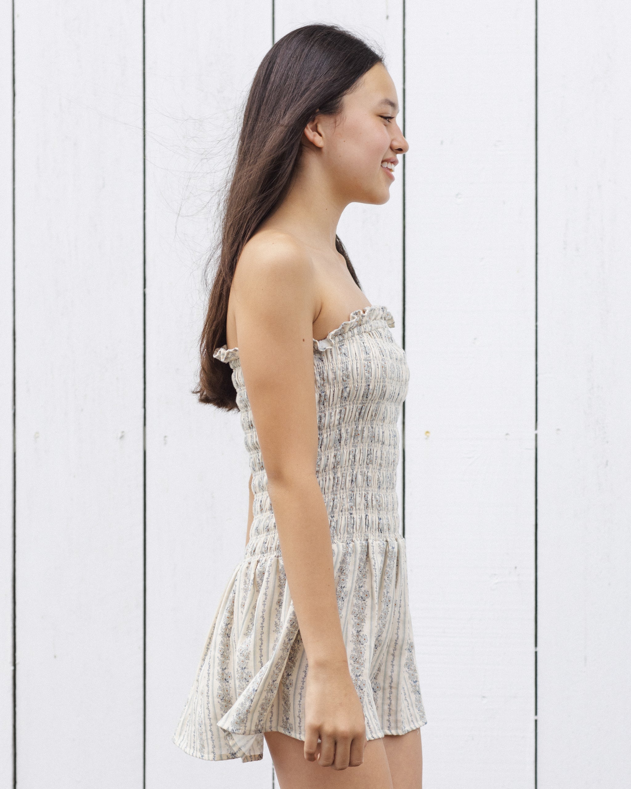 Teen Daria Mini Dress Blue Floral – Rylee + Cru