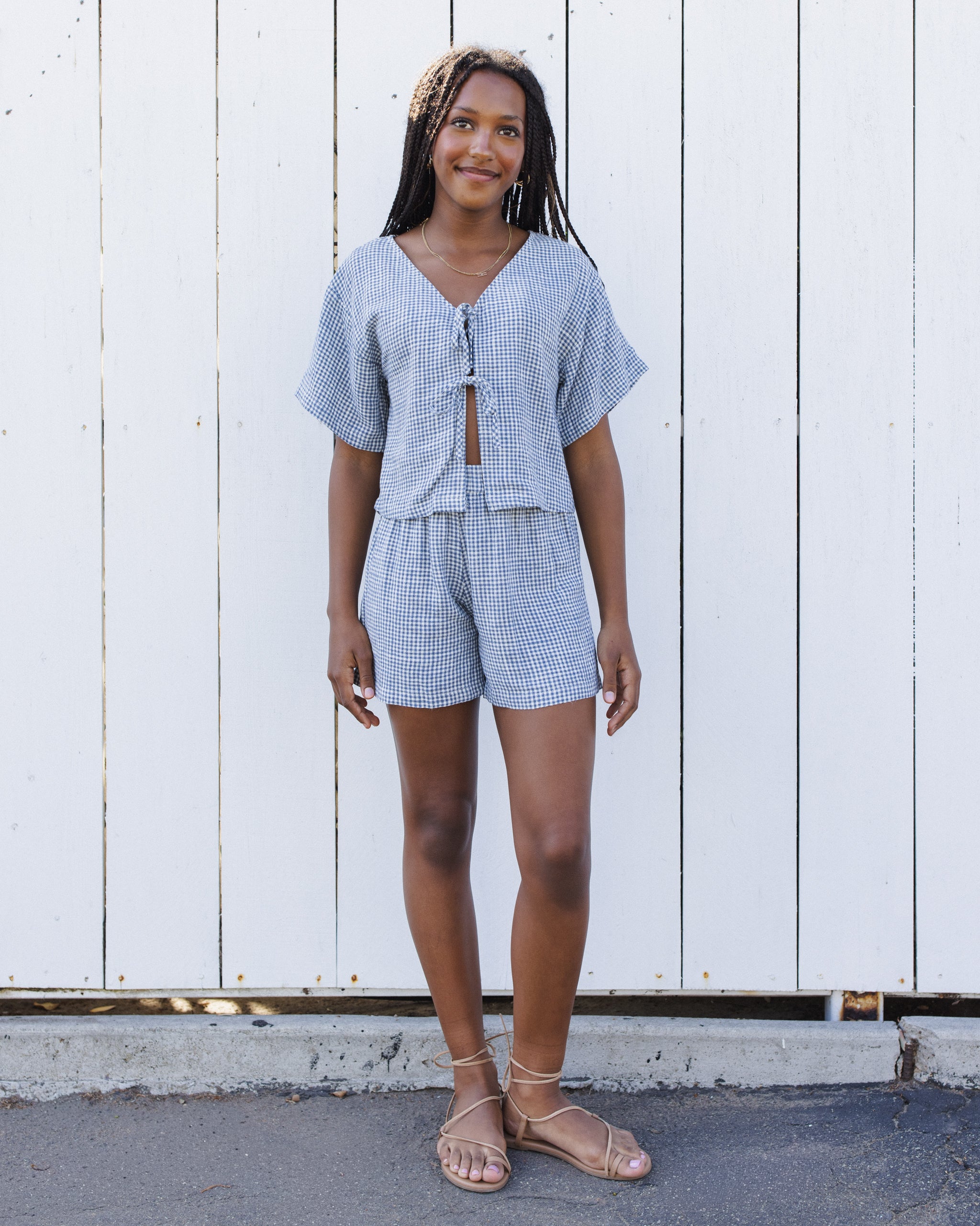 مجموعة العرعر في سن المراهقة البحرية القماش القطني