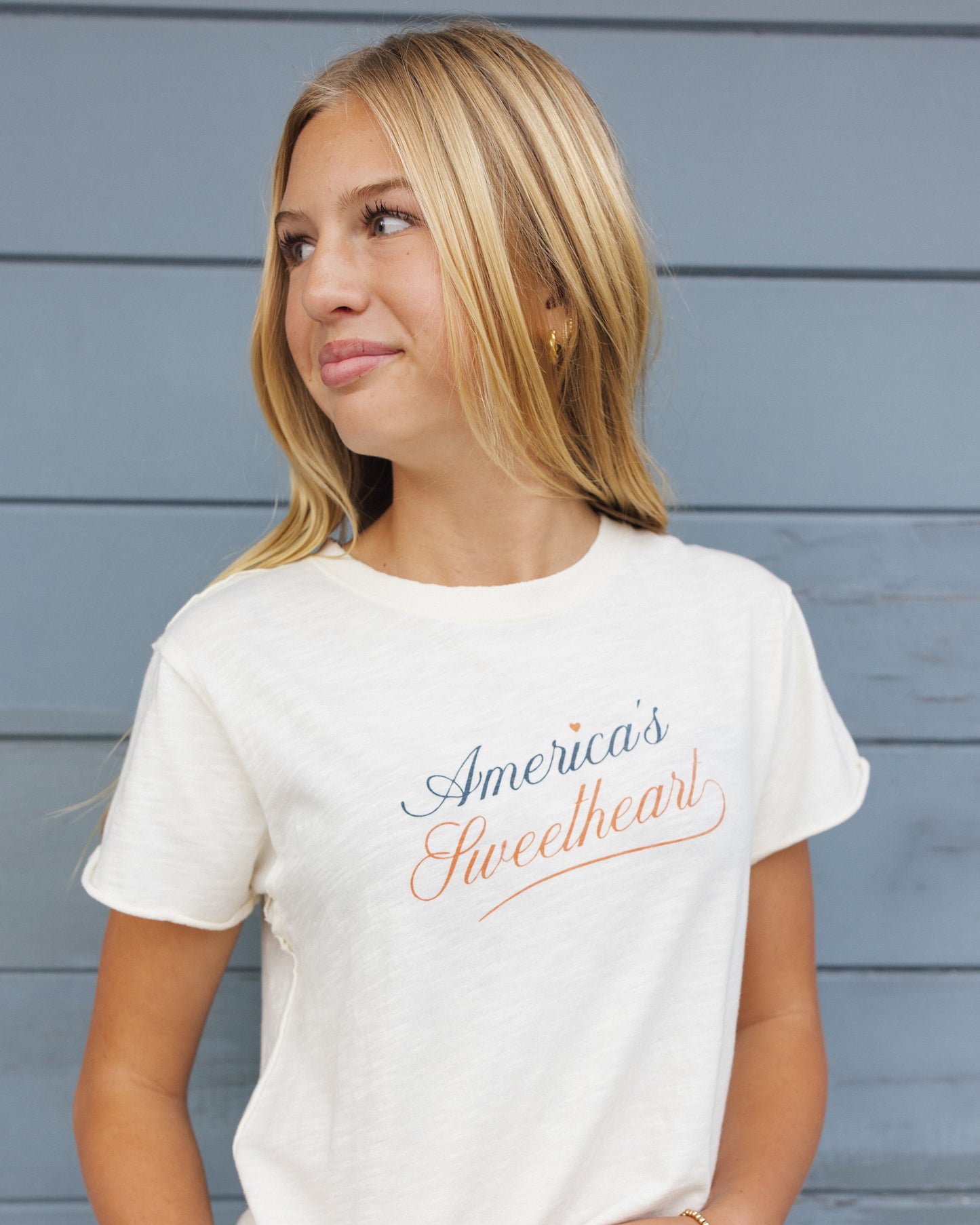 Teen Vintage Tee Americas Sweetheart - Rylee + Cru | Kids Clothes | Trendy Baby Clothes | Modern Infant Outfits |