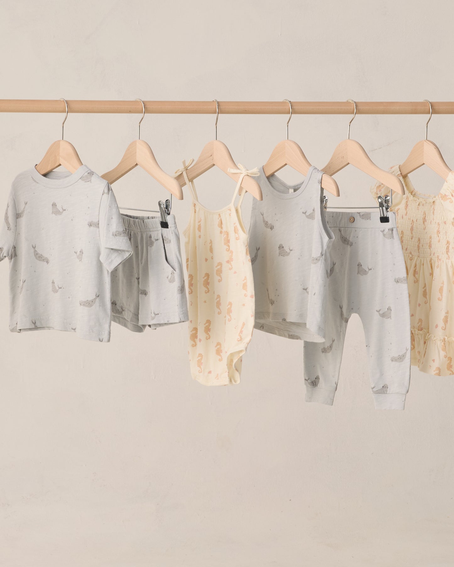 Nala Romper Seahorse - Rylee + Cru | Kids Clothes | Trendy Baby Clothes | Modern Infant Outfits |