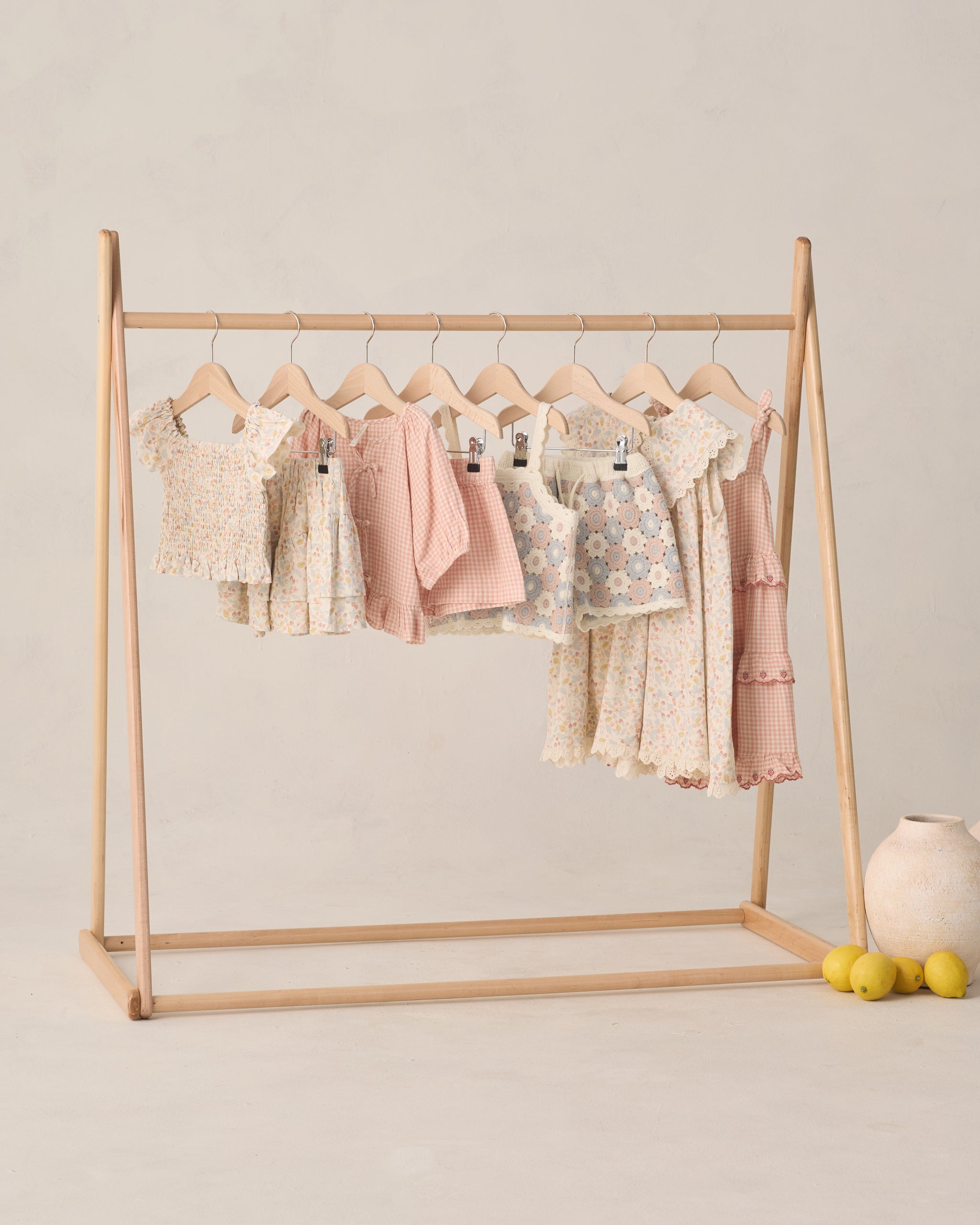 Lili Knit Set Blue, Light Pink, Ivory - Rylee + Cru | Kids Clothes | Trendy Baby Clothes | Modern Infant Outfits |