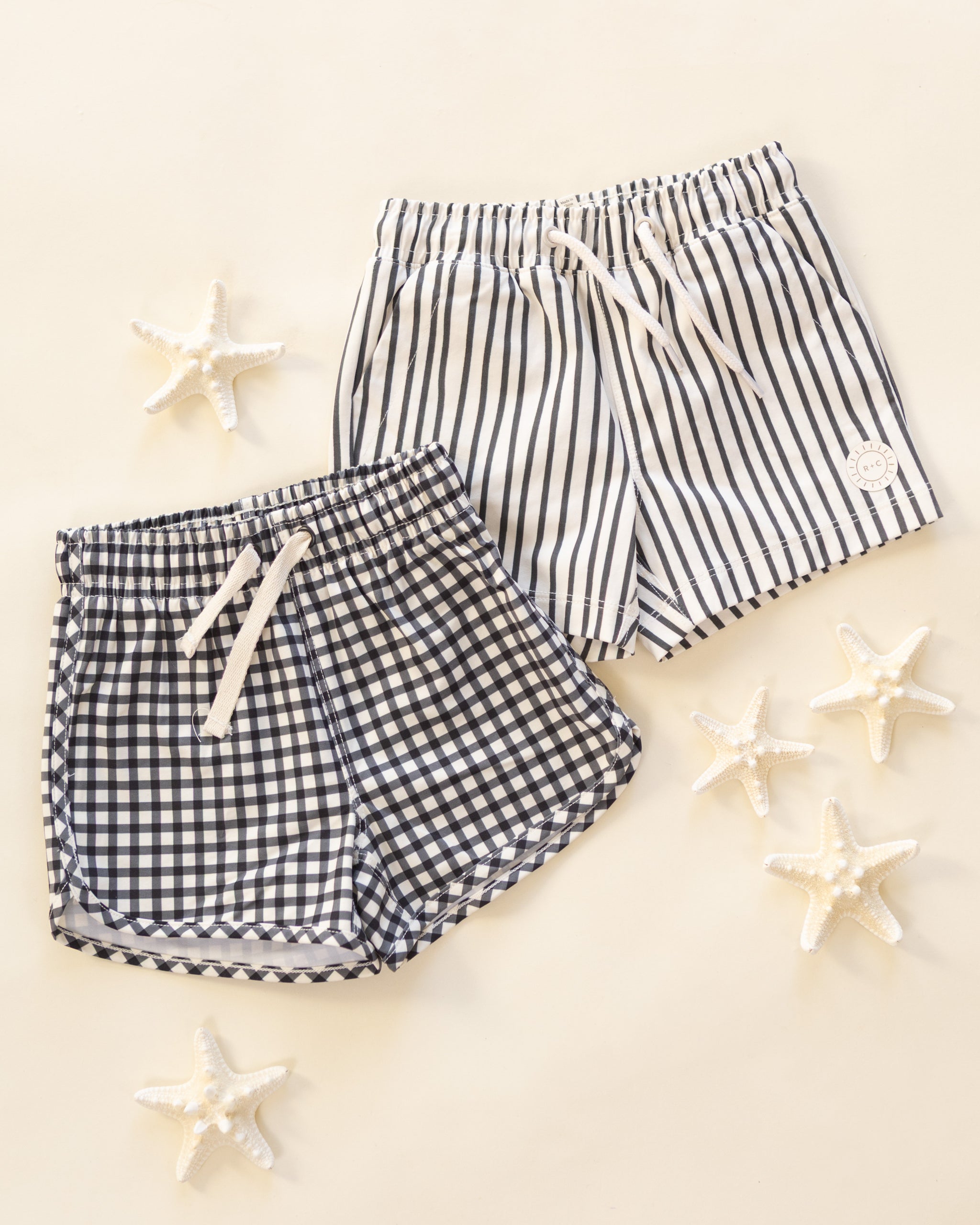 Boys Boardshort Wavy Stripe - Rylee + Cru | Kids Clothes | Trendy Baby Clothes | Modern Infant Outfits |