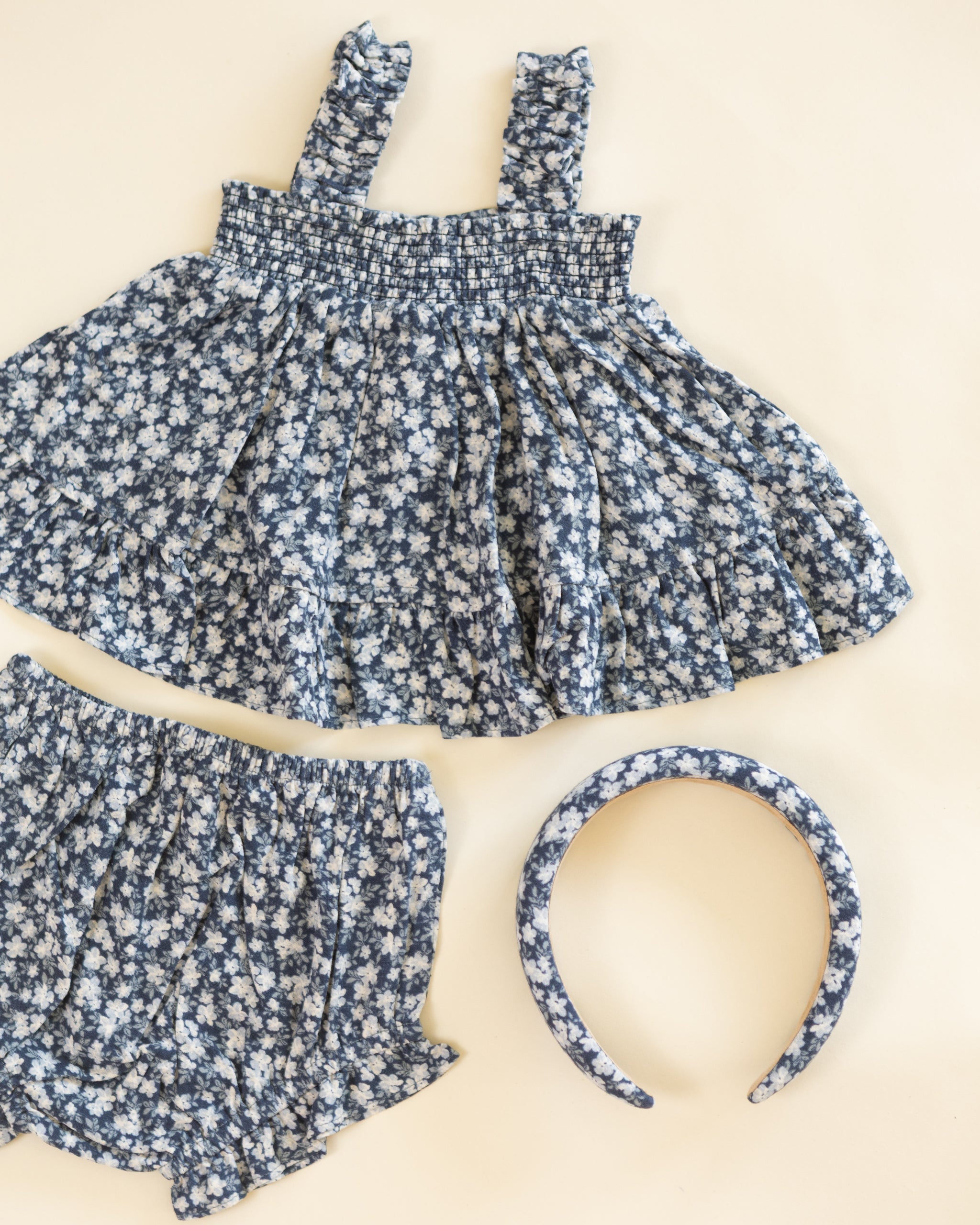 Padded Headband Navy Floral - Rylee + Cru | Kids Clothes | Trendy Baby Clothes | Modern Infant Outfits |