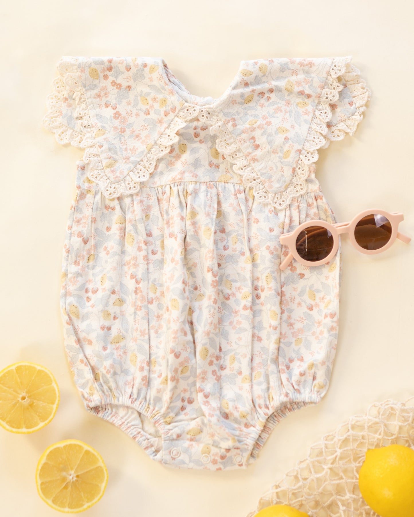 Porter Romper Summer Garden - Rylee + Cru | Kids Clothes | Trendy Baby Clothes | Modern Infant Outfits |