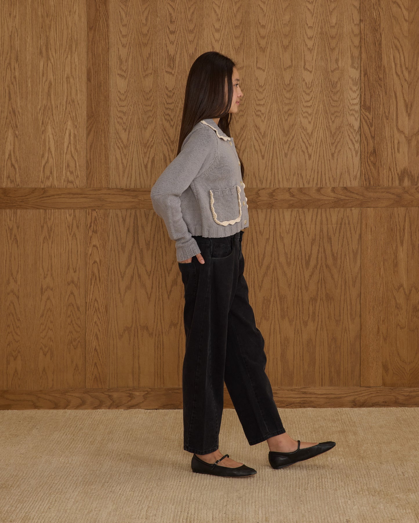 Collared Cardigan || Dusty Blue - Rylee + Cru | Kids Clothes | Trendy Baby Clothes | Modern Infant Outfits |