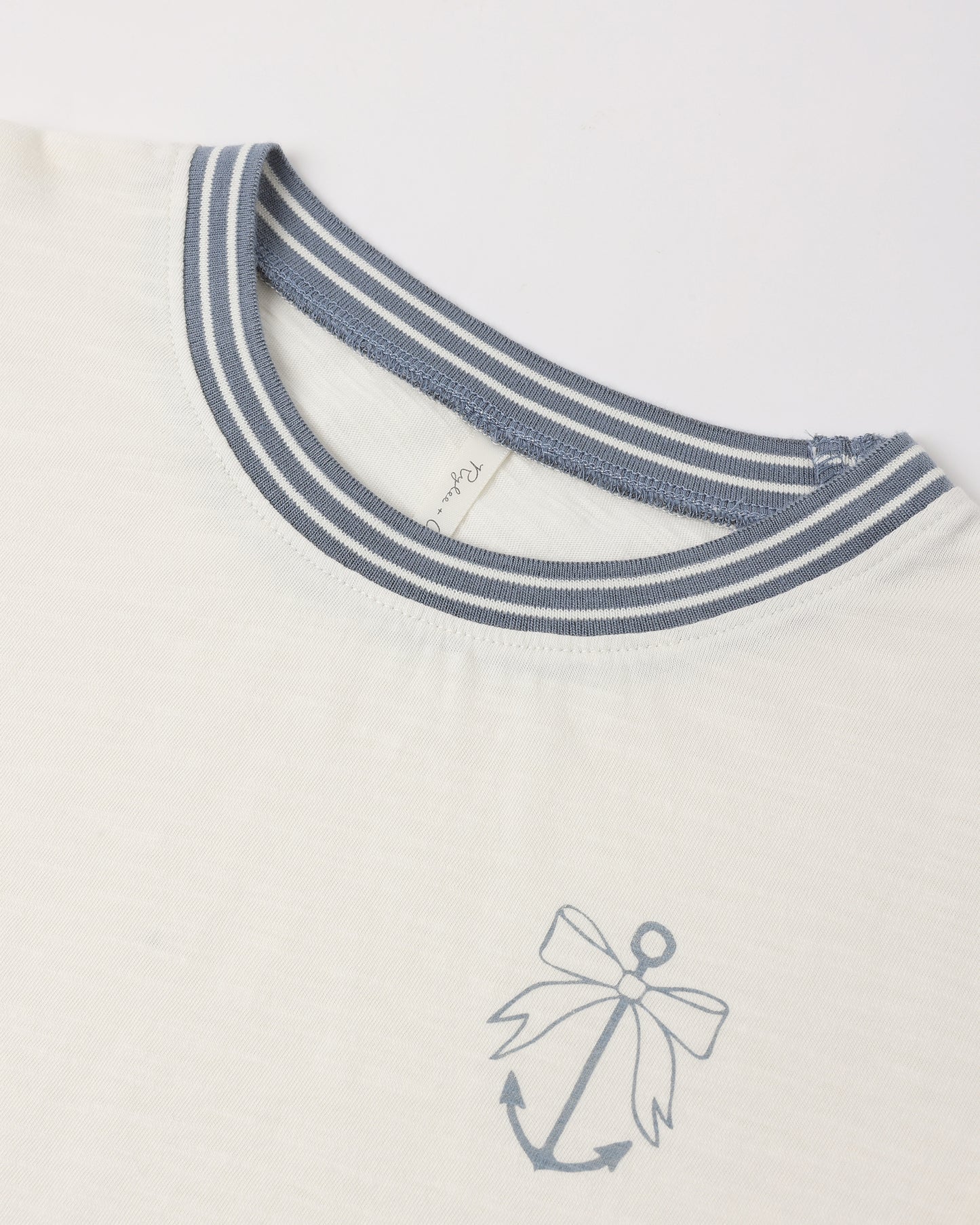 Teen Ringer Tee Ankerschleife